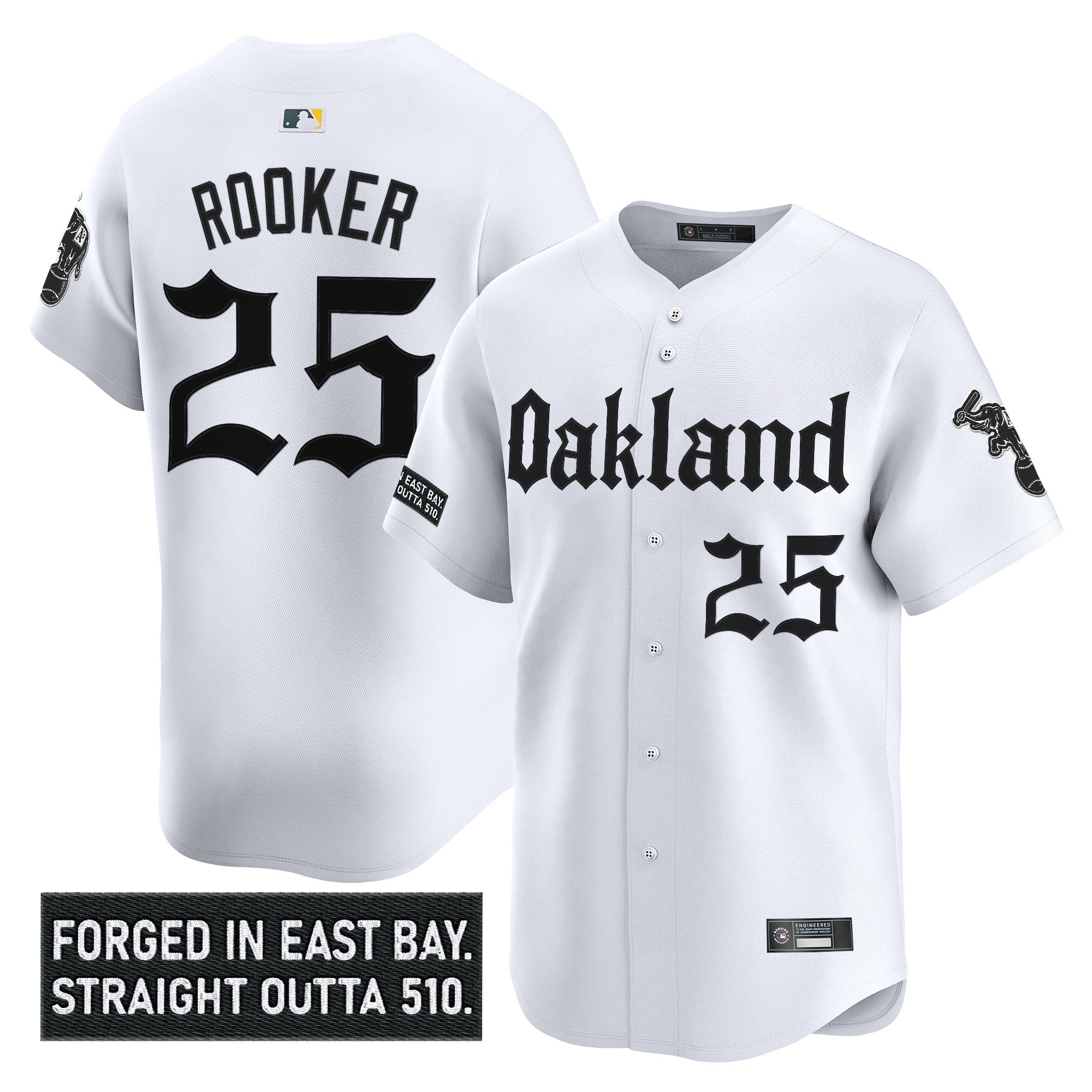 OAK 'Gothic East Bay Edition' Vapor Premier Limited Jersey - Stitched