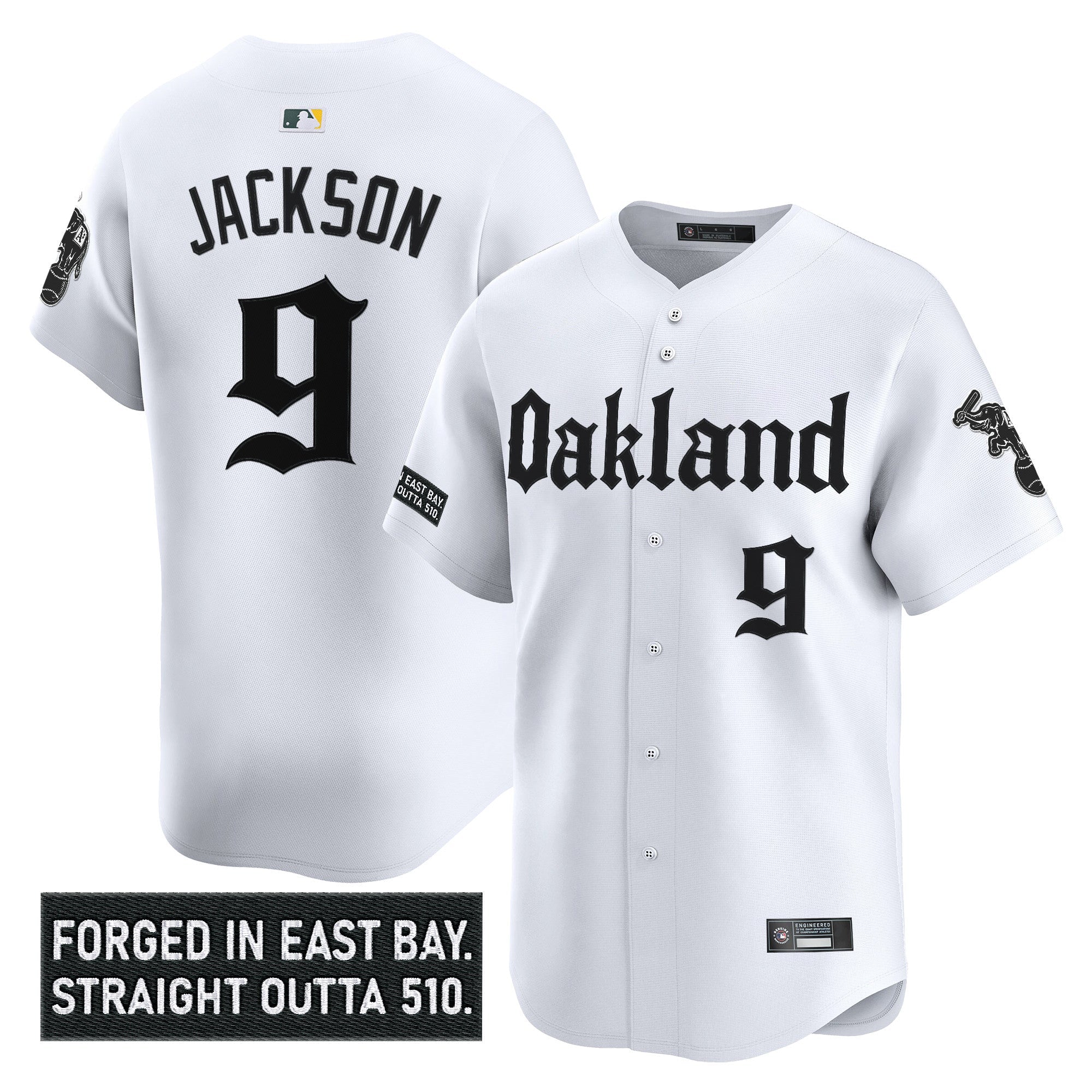 OAK 'Gothic East Bay Edition' Vapor Premier Limited Jersey - Stitched