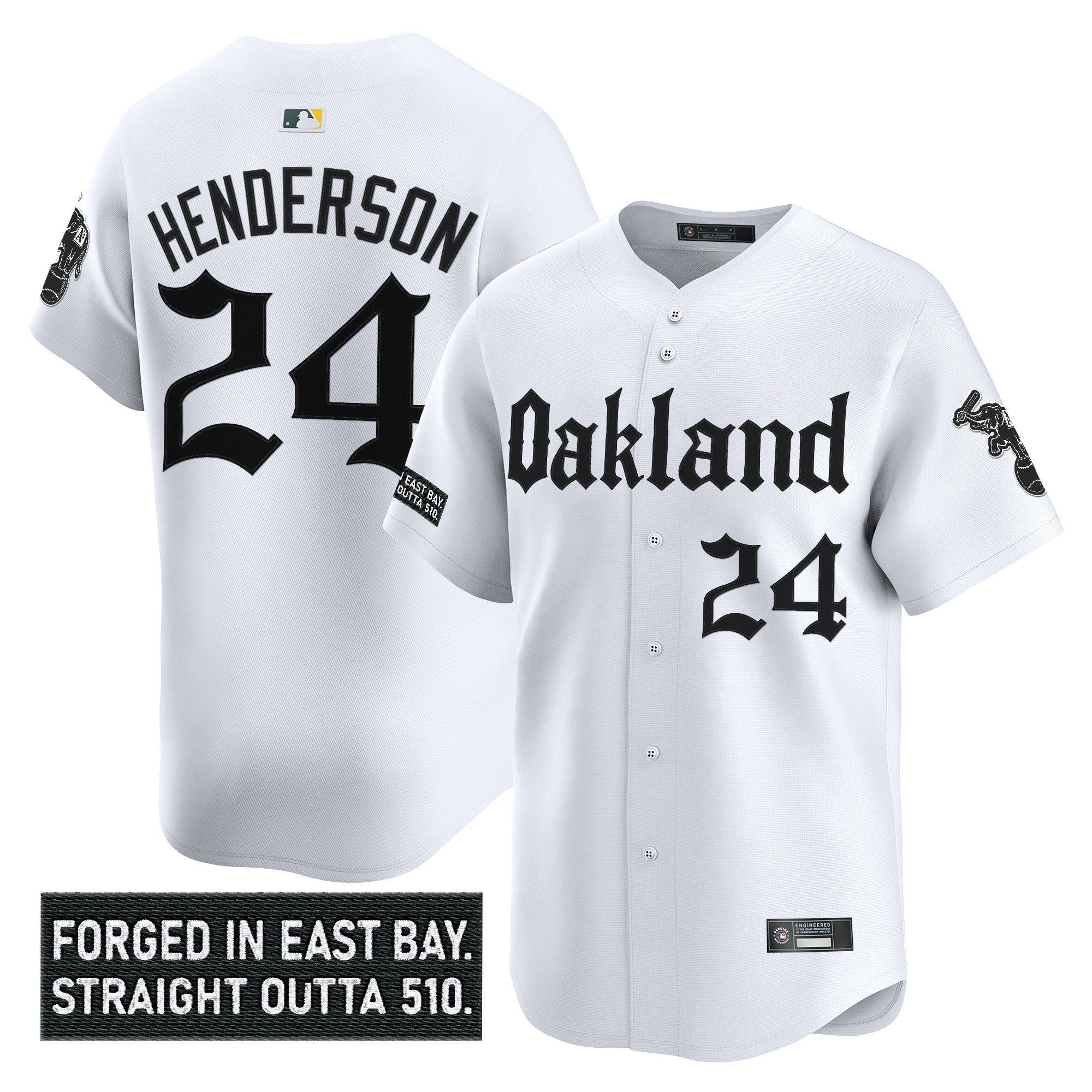 OAK 'Gothic East Bay Edition' Vapor Premier Limited Jersey - Stitched