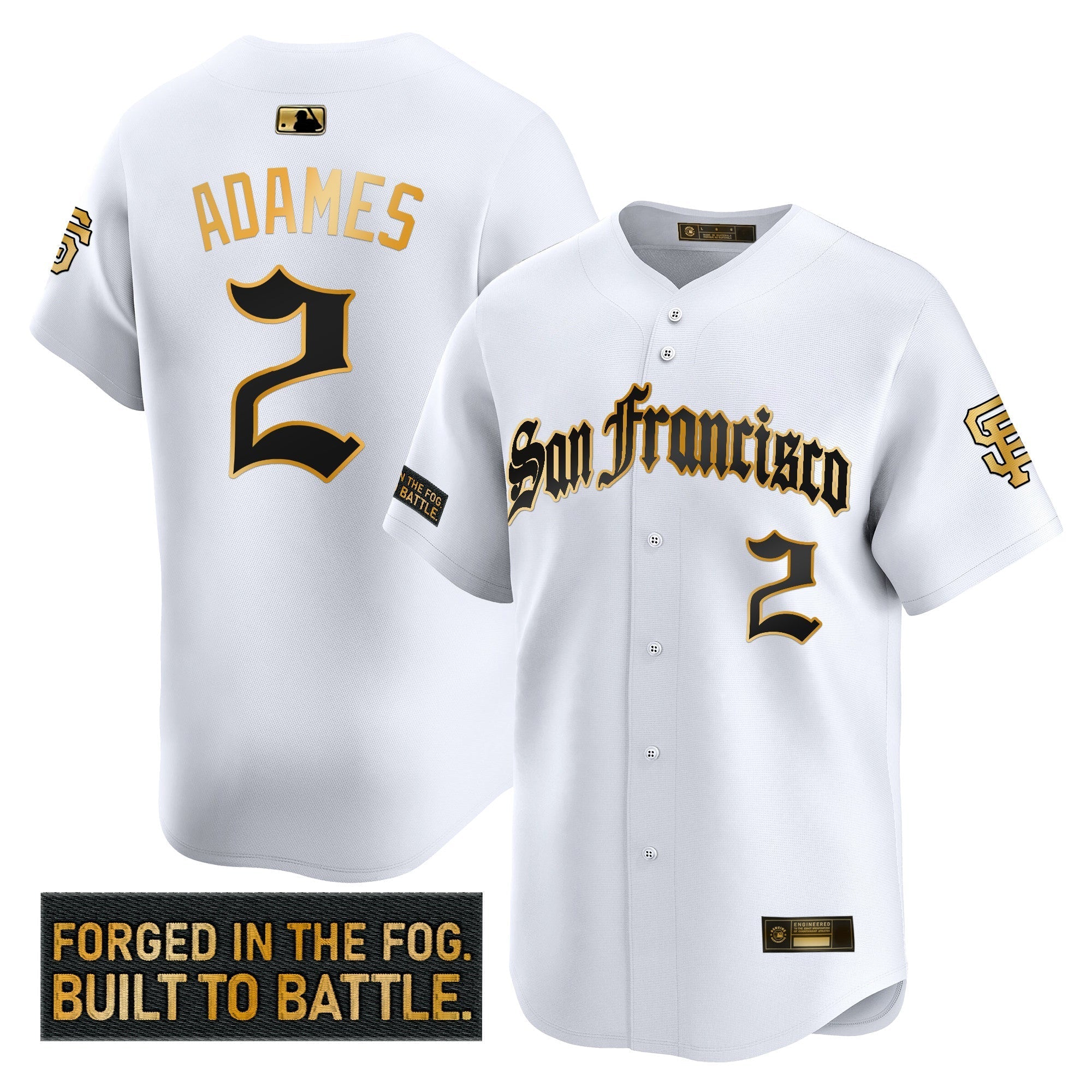 SF 'Gothic Fog Edition' Gold Vapor Premier Limited Jersey - Stitched