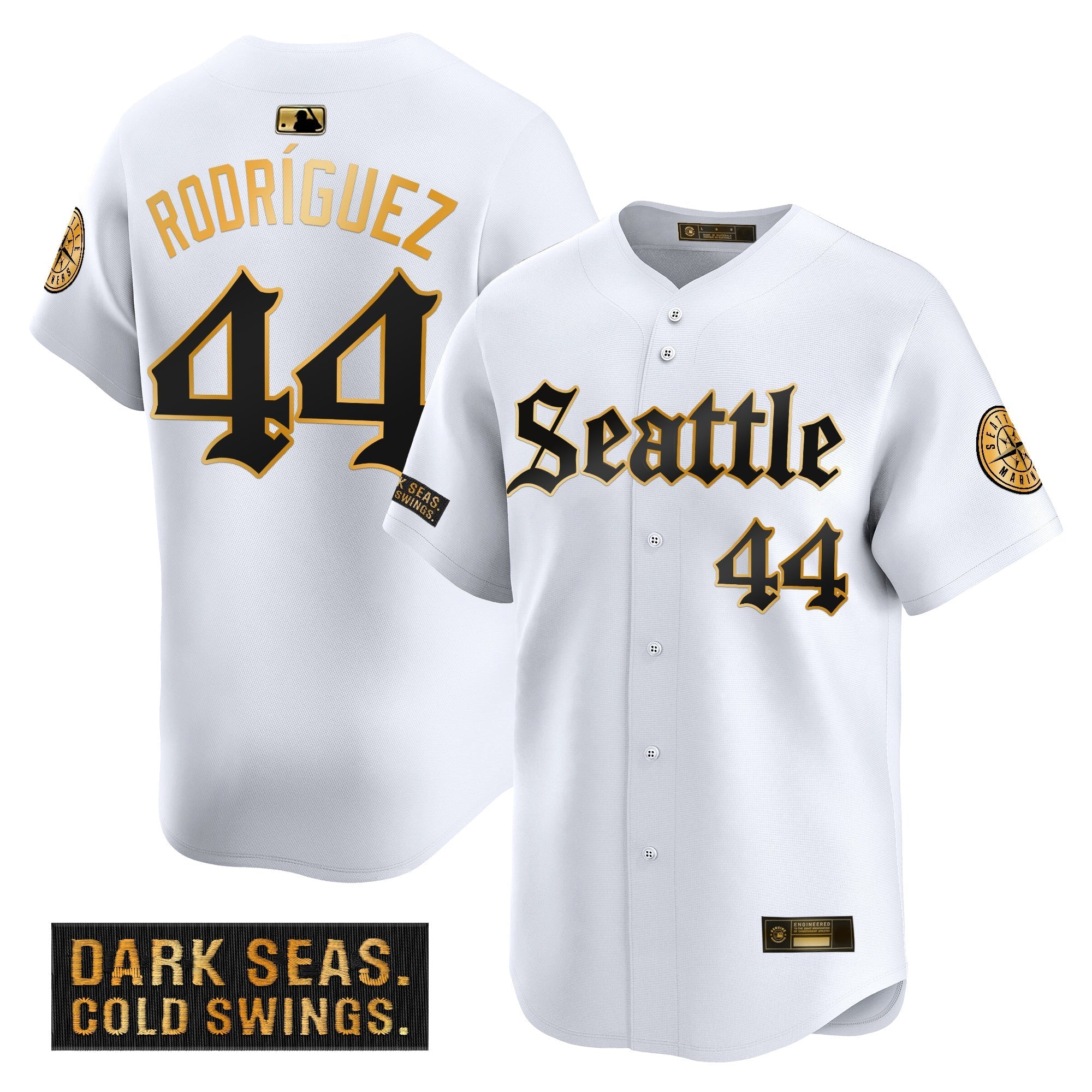 SEA 'Deep Sea Gothic Edition' Gold Vapor Premier Limited Jersey - Stitched
