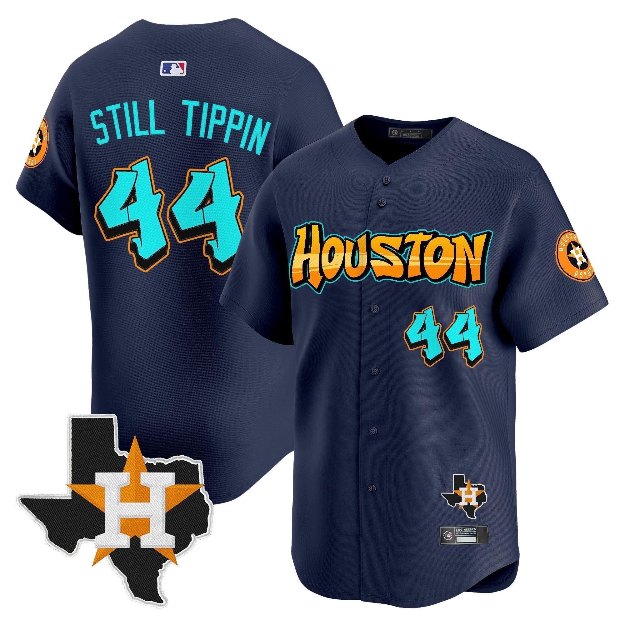 HOU 'Graffiti H-Town Edition' Vapor Premier Limited Jersey - Stitched