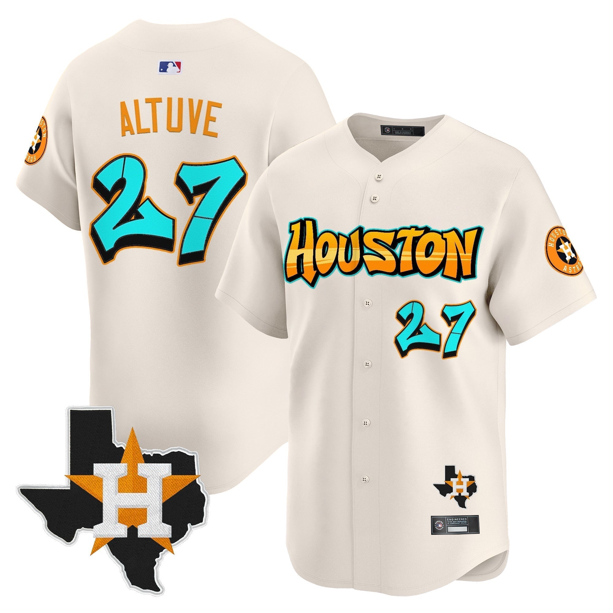 HOU 'Graffiti H-Town Edition' Vapor Premier Limited Jersey - Stitched