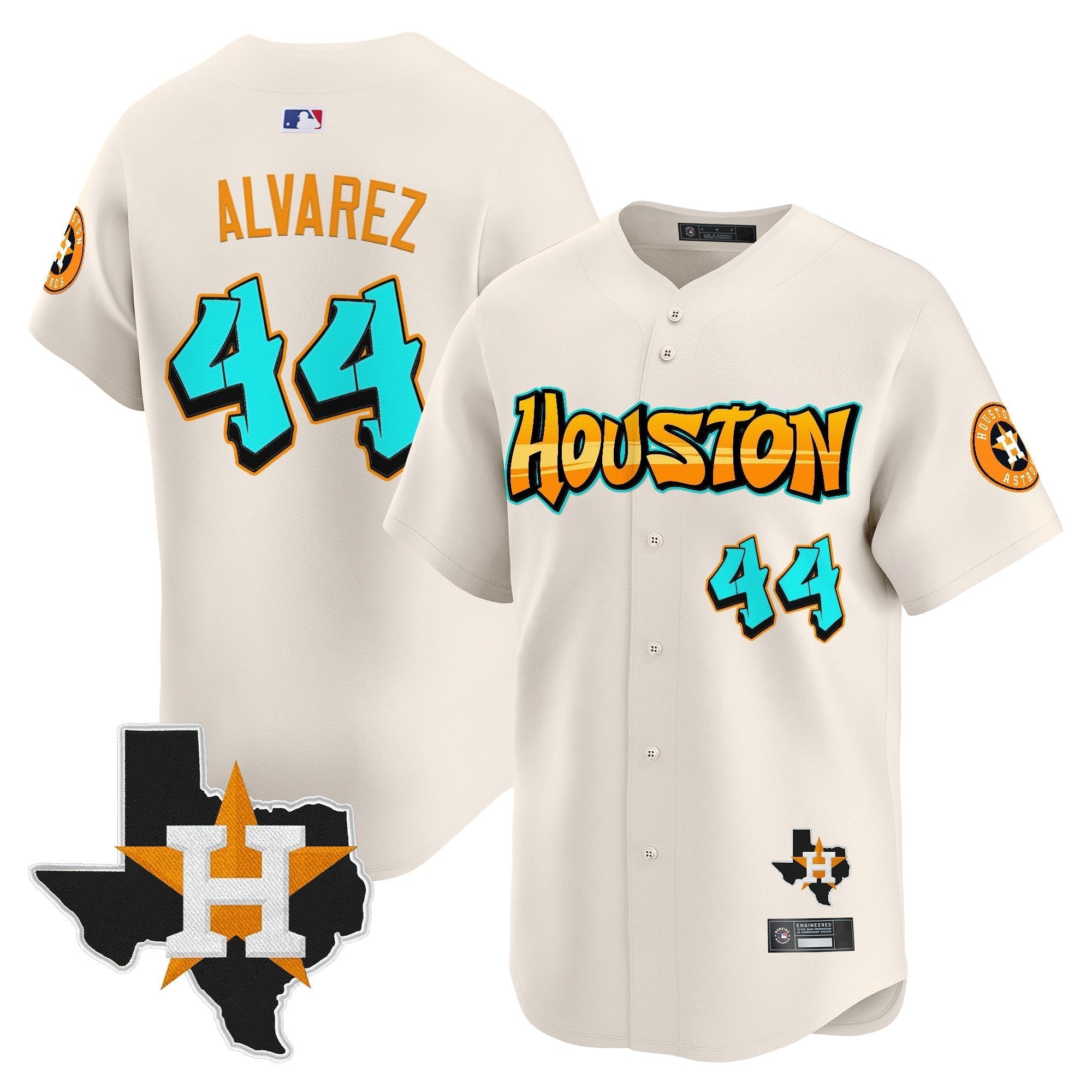 HOU 'Graffiti H-Town Edition' Vapor Premier Limited Jersey - Stitched
