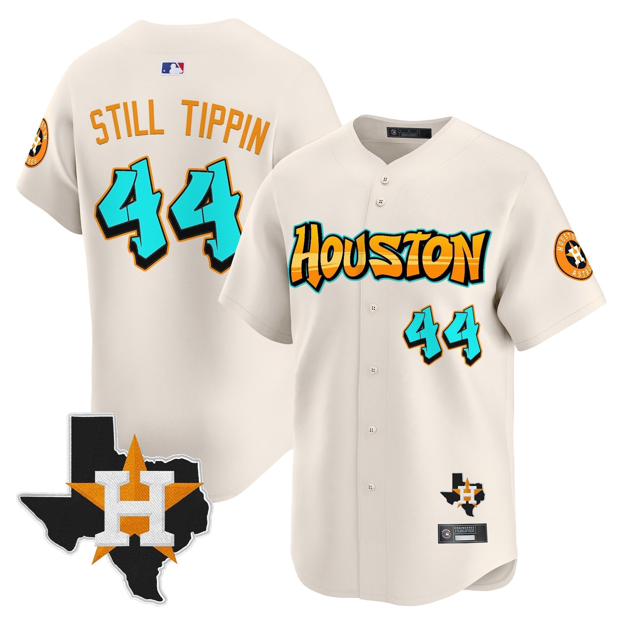 HOU 'Graffiti H-Town Edition' Vapor Premier Limited Jersey - Stitched