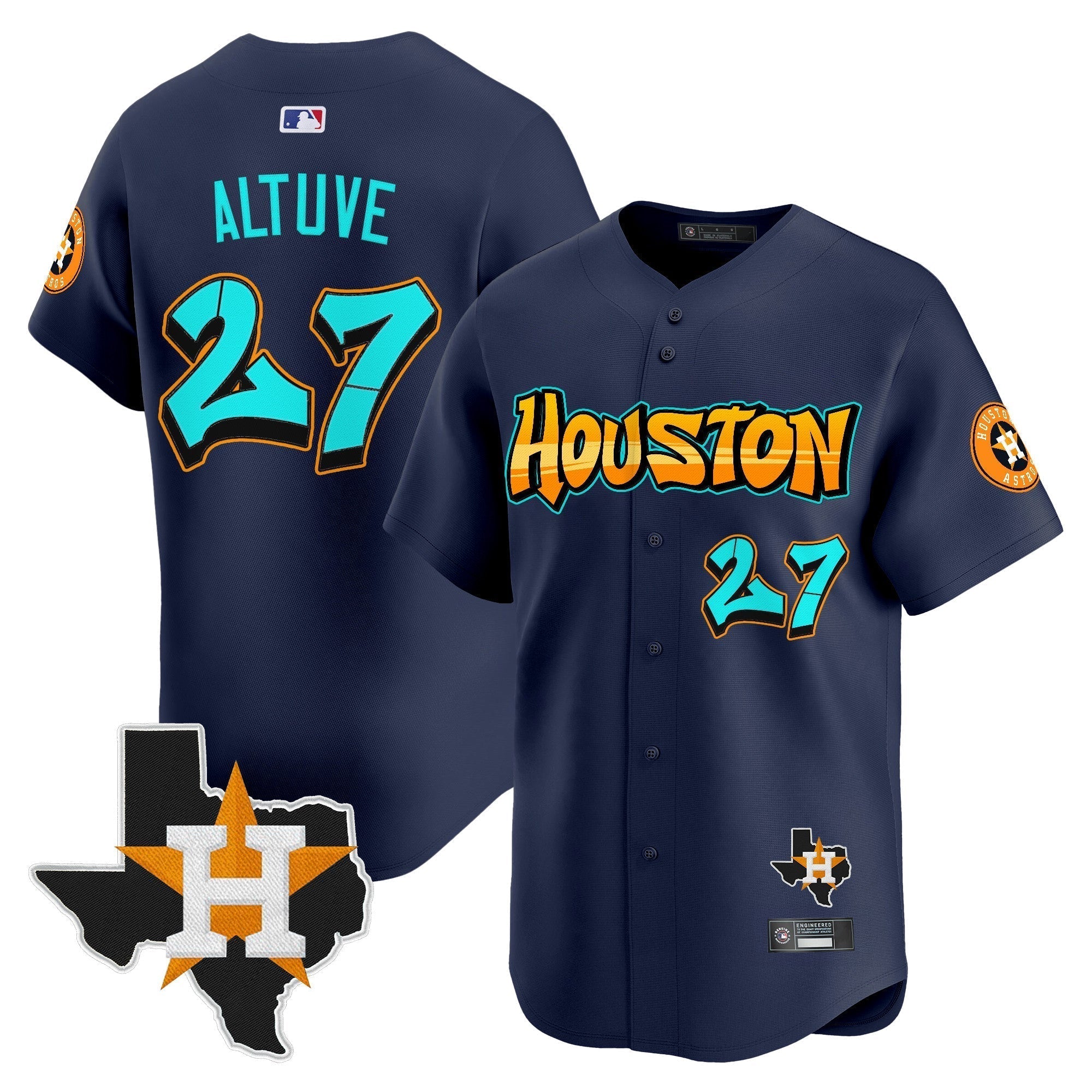 HOU 'Graffiti H-Town Edition' Vapor Premier Limited Jersey - Stitched