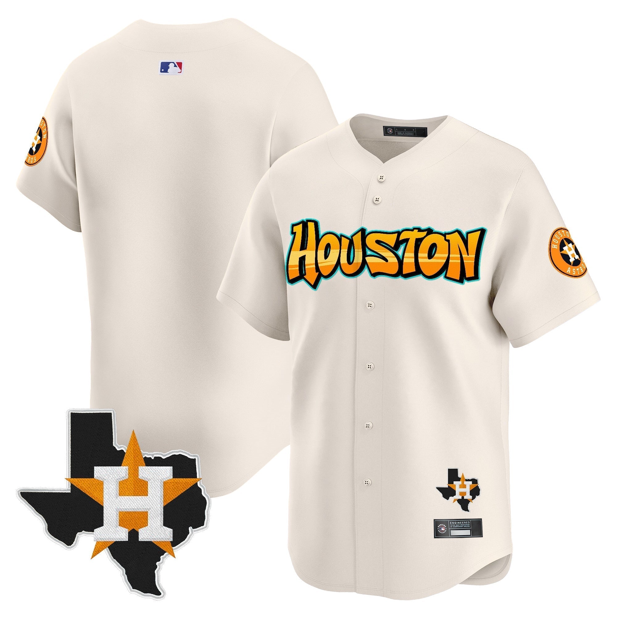 HOU 'Graffiti H-Town Edition' Vapor Premier Limited Jersey - Stitched