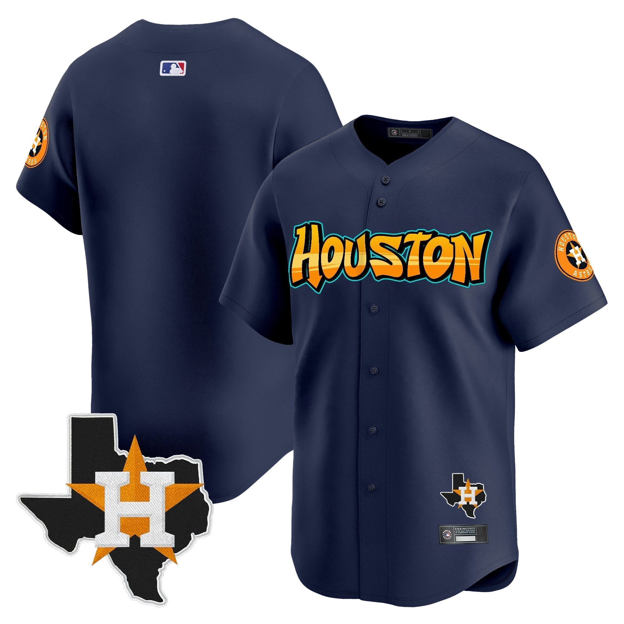 HOU 'Graffiti H-Town Edition' Vapor Premier Limited Jersey - Stitched