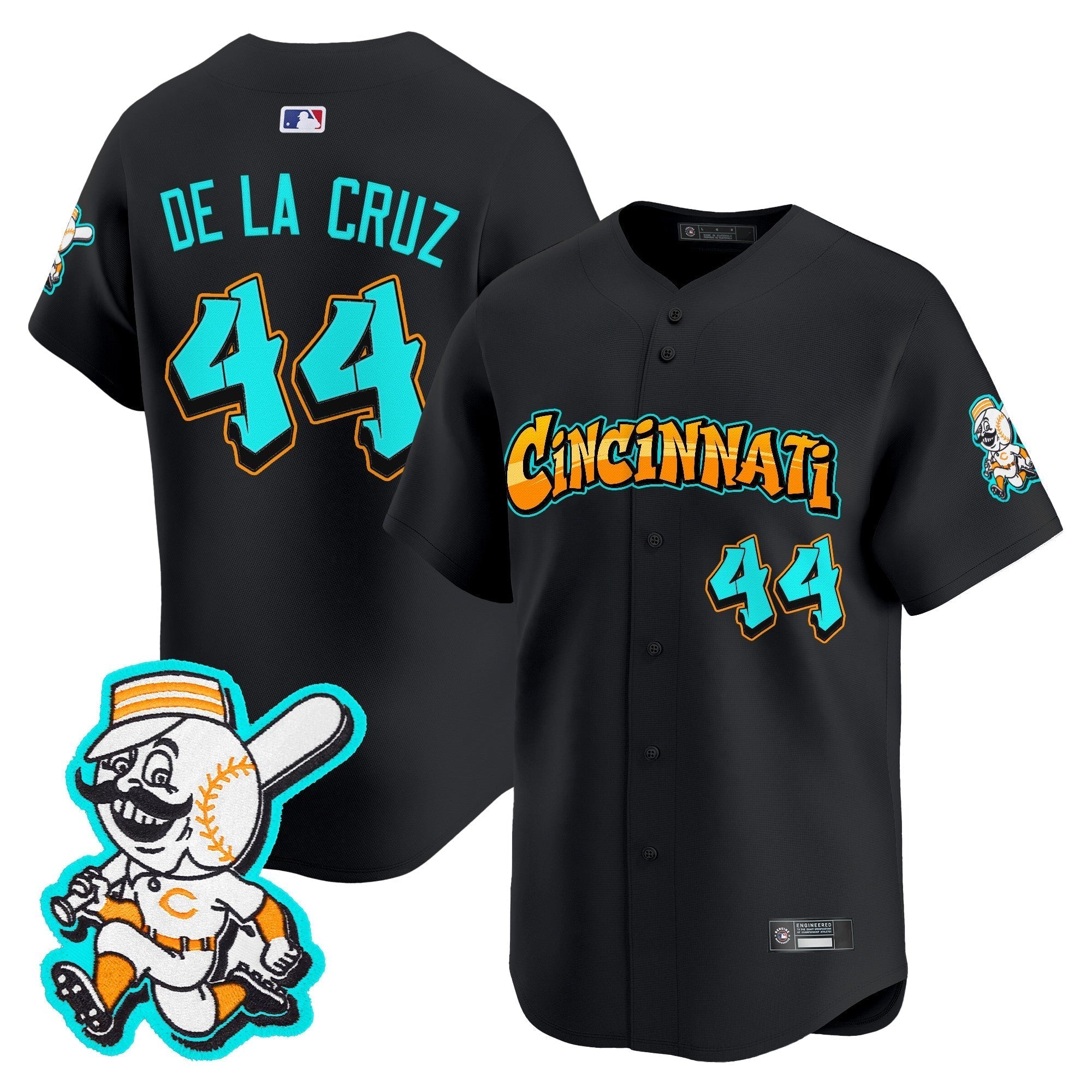 CIN 'Graffiti Queen City Edition' Vapor Premier Limited Jersey - Stitched