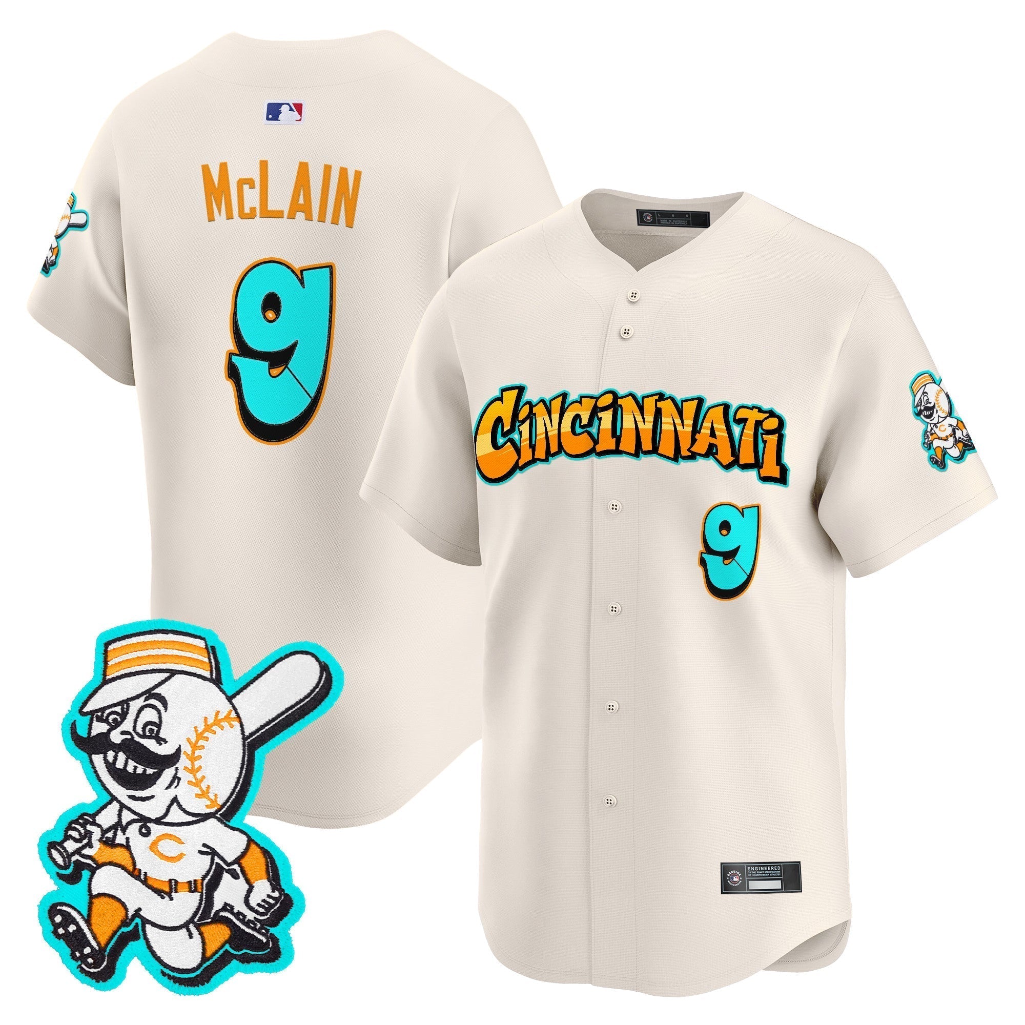 CIN 'Graffiti Queen City Edition' Vapor Premier Limited Jersey - Stitched