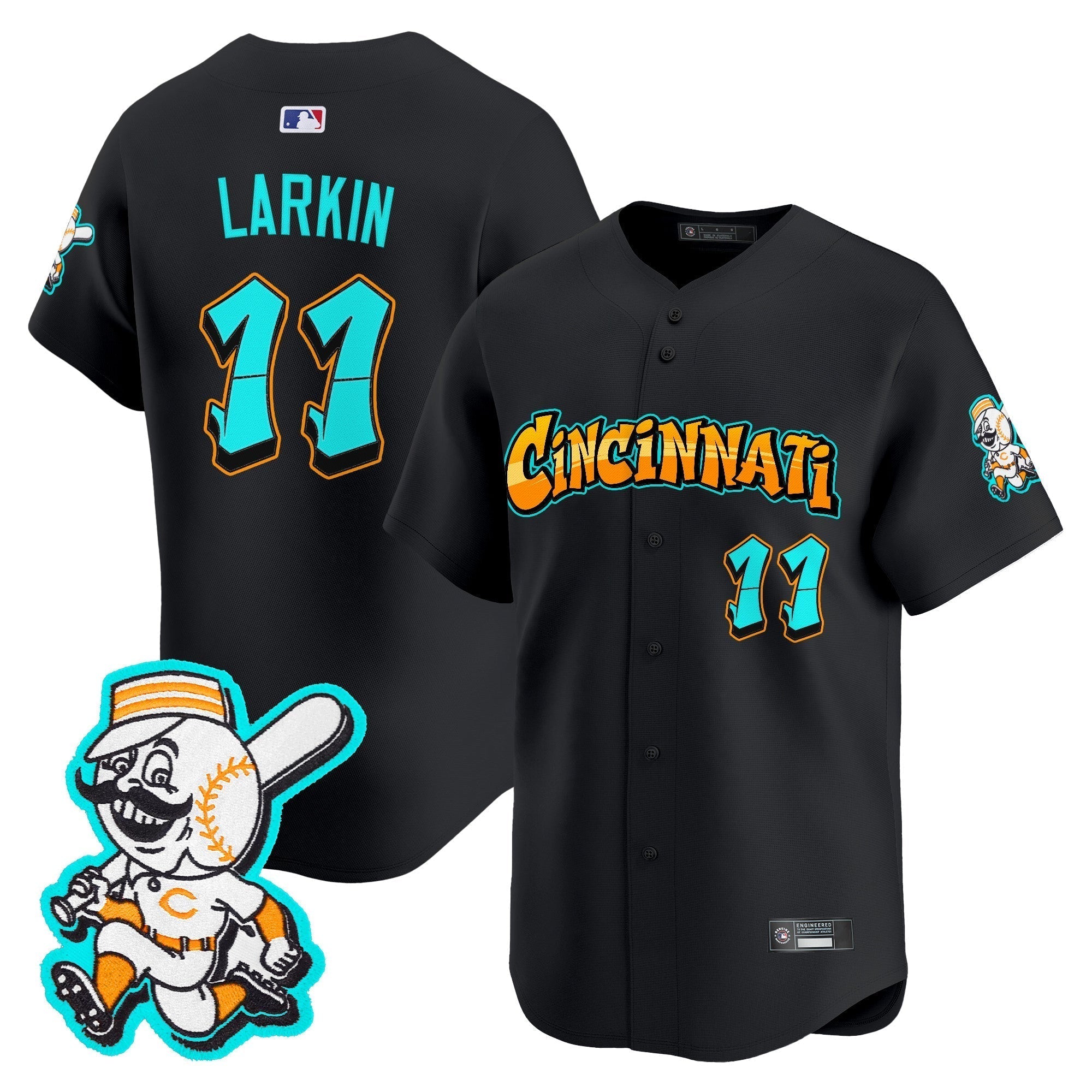 CIN 'Graffiti Queen City Edition' Vapor Premier Limited Jersey - Stitched