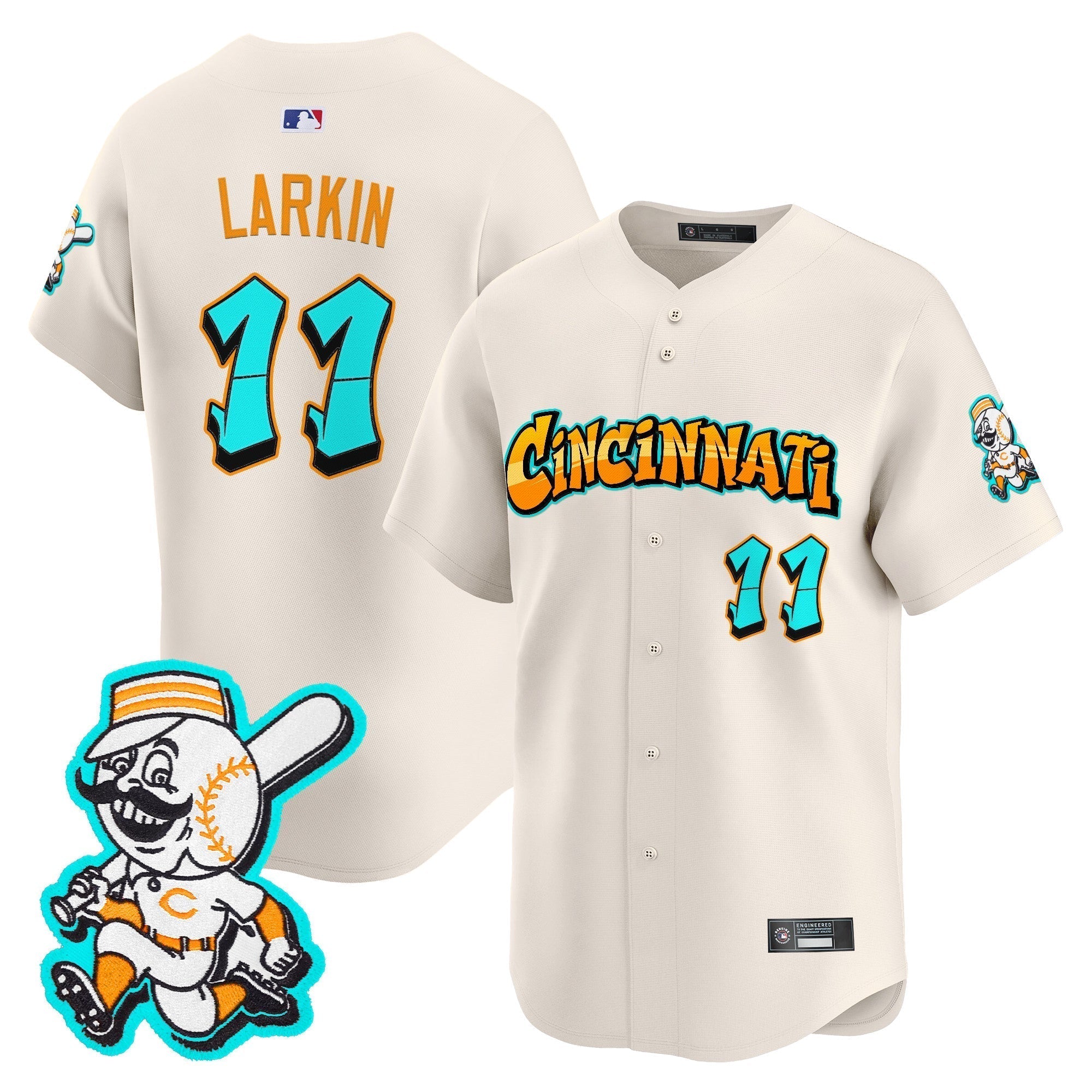 CIN 'Graffiti Queen City Edition' Vapor Premier Limited Jersey - Stitched