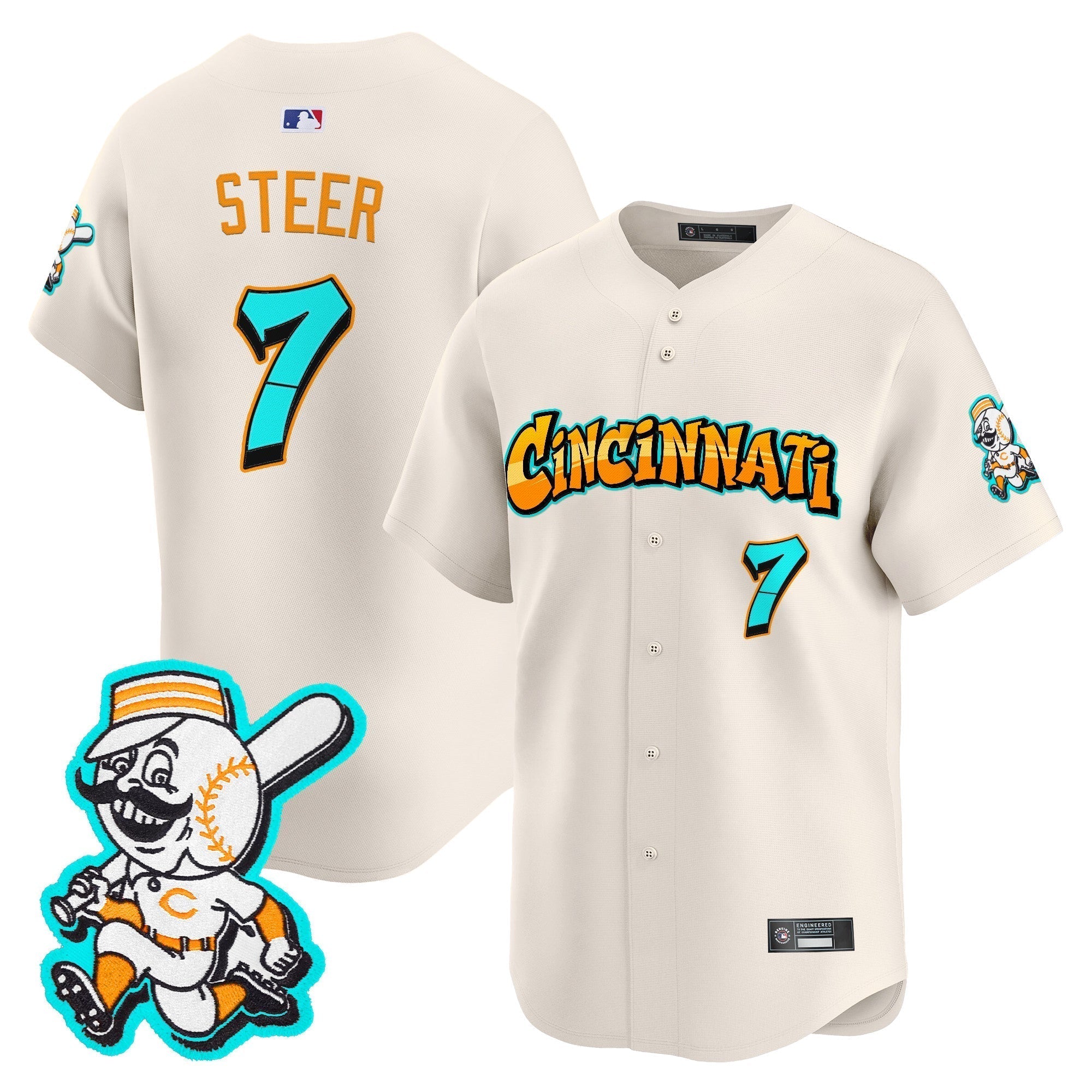 CIN 'Graffiti Queen City Edition' Vapor Premier Limited Jersey - Stitched