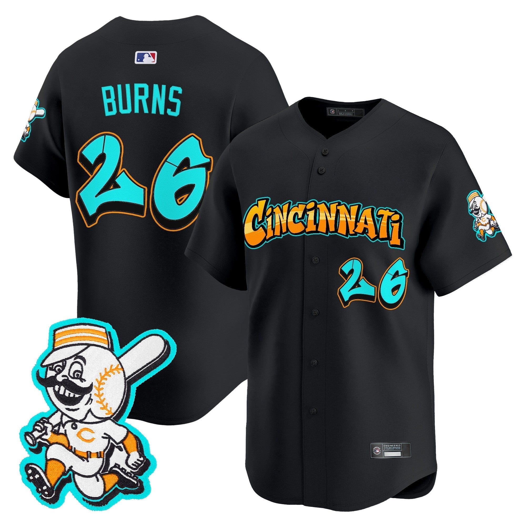 CIN 'Graffiti Queen City Edition' Vapor Premier Limited Jersey - Stitched