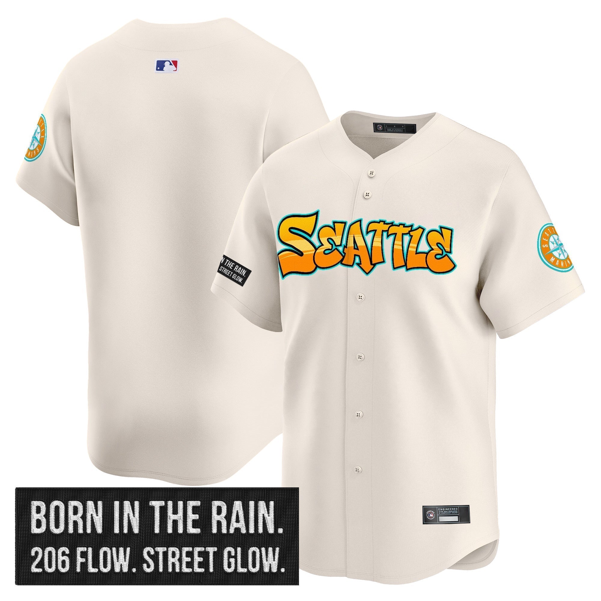 SEA 'Graffiti Emerald Drop Edition' Vapor Premier Limited Jersey - Stitched