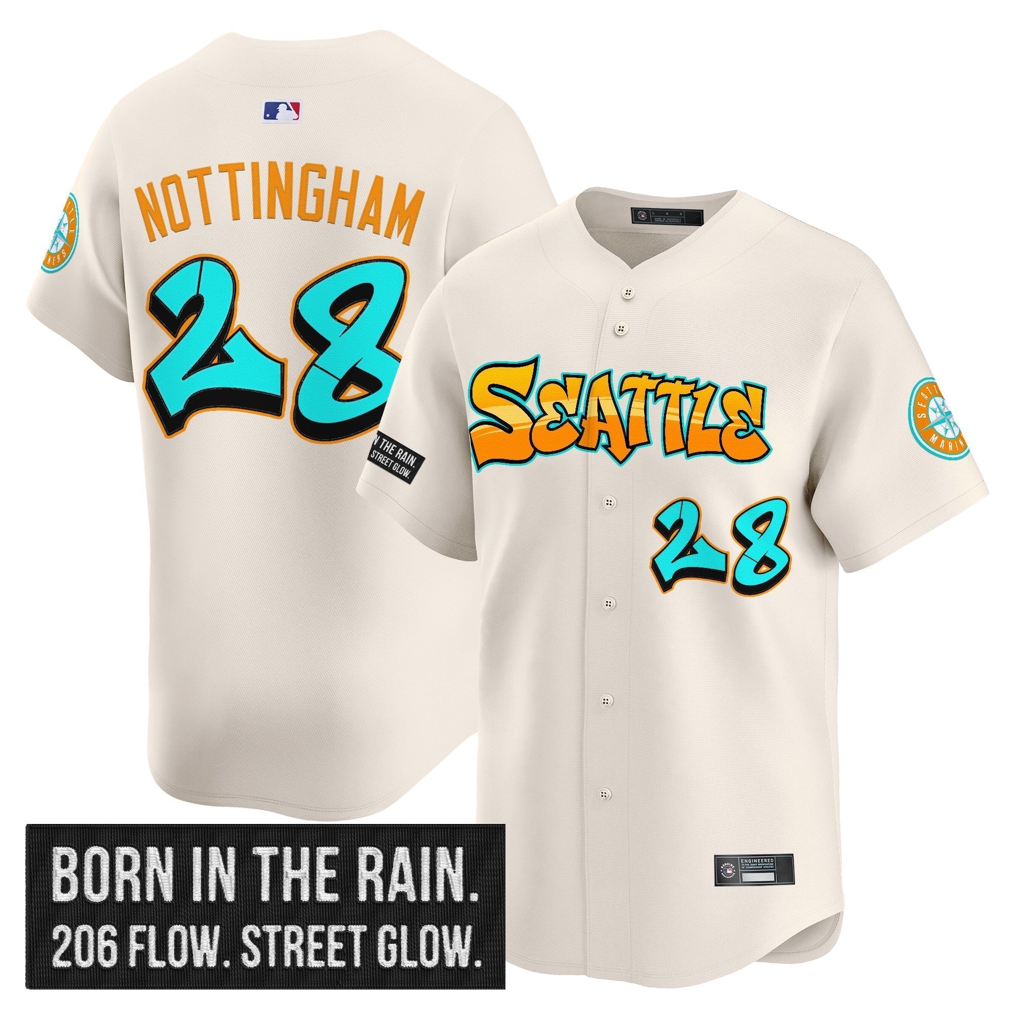 SEA 'Graffiti Emerald Drop Edition' Vapor Premier Limited Jersey - Stitched