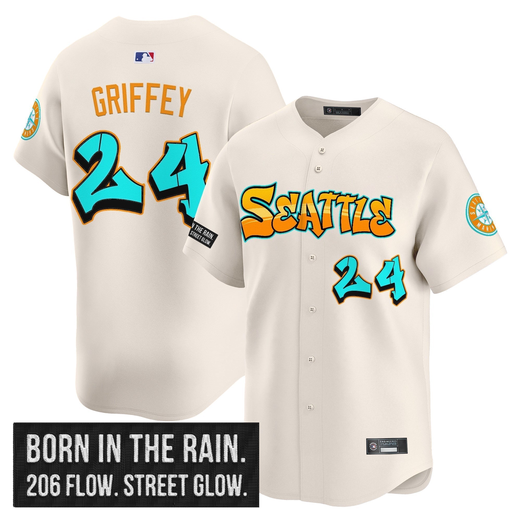 SEA 'Graffiti Emerald Drop Edition' Vapor Premier Limited Jersey - Stitched