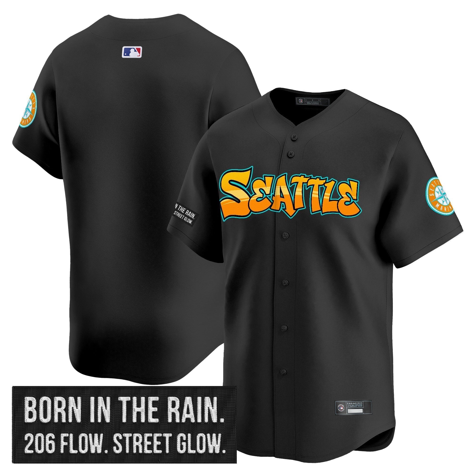 SEA 'Graffiti Emerald Drop Edition' Vapor Premier Limited Jersey - Stitched