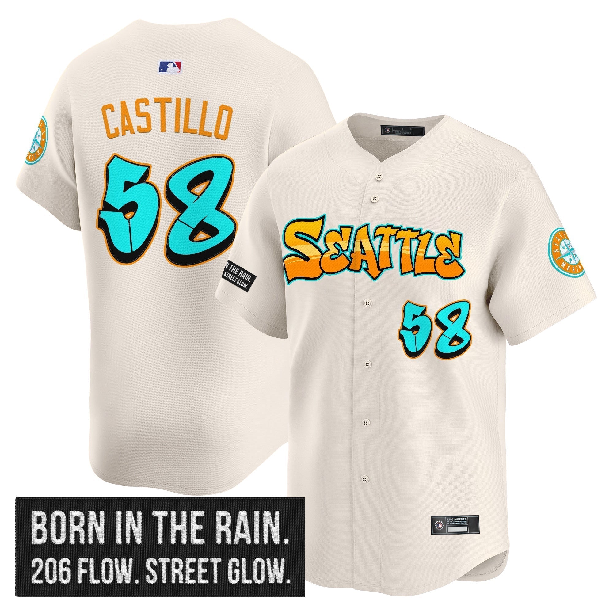 SEA 'Graffiti Emerald Drop Edition' Vapor Premier Limited Jersey - Stitched