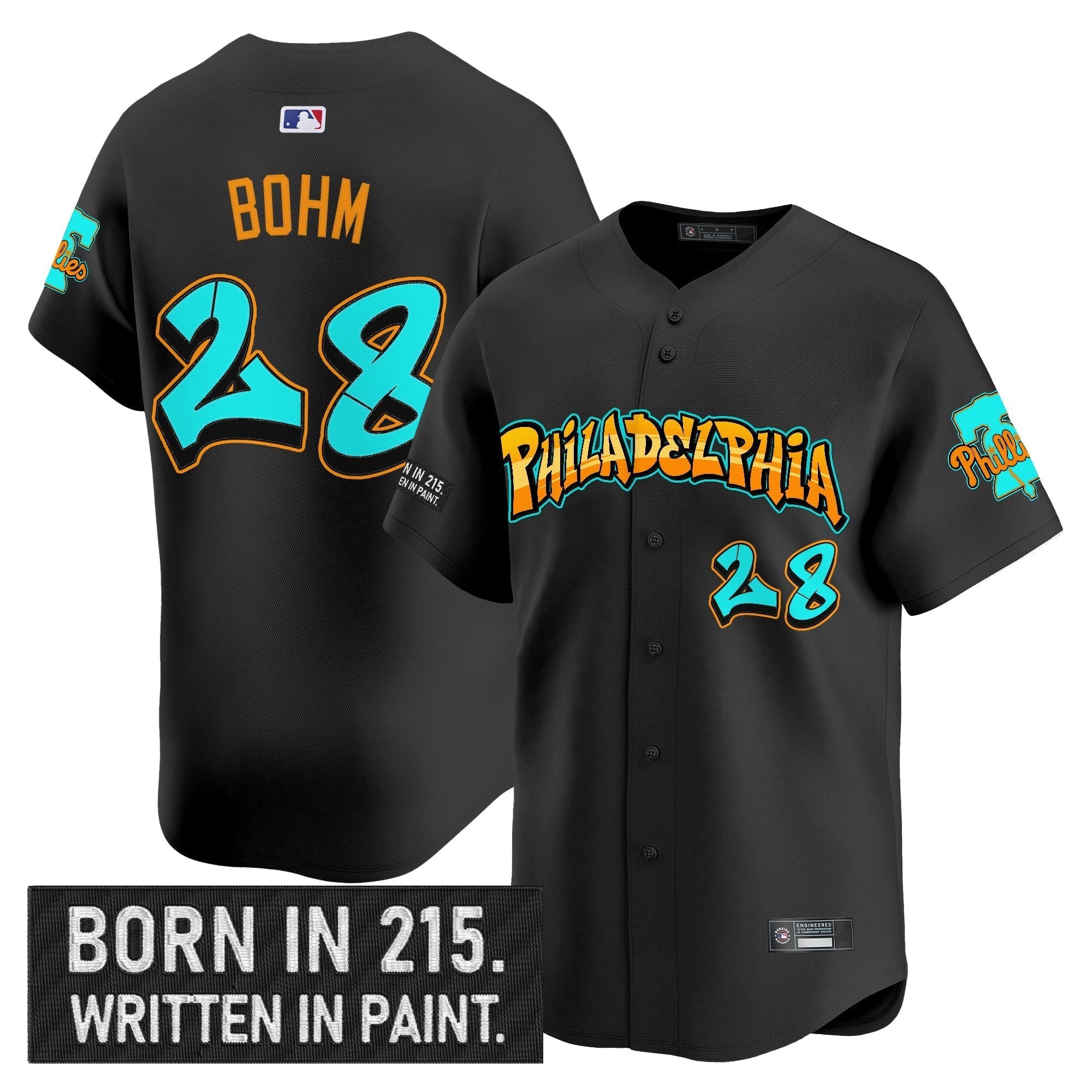 PHI 'Graffiti Broad Street Edition 'Vapor Premier Limited Jersey V2 - Stitched