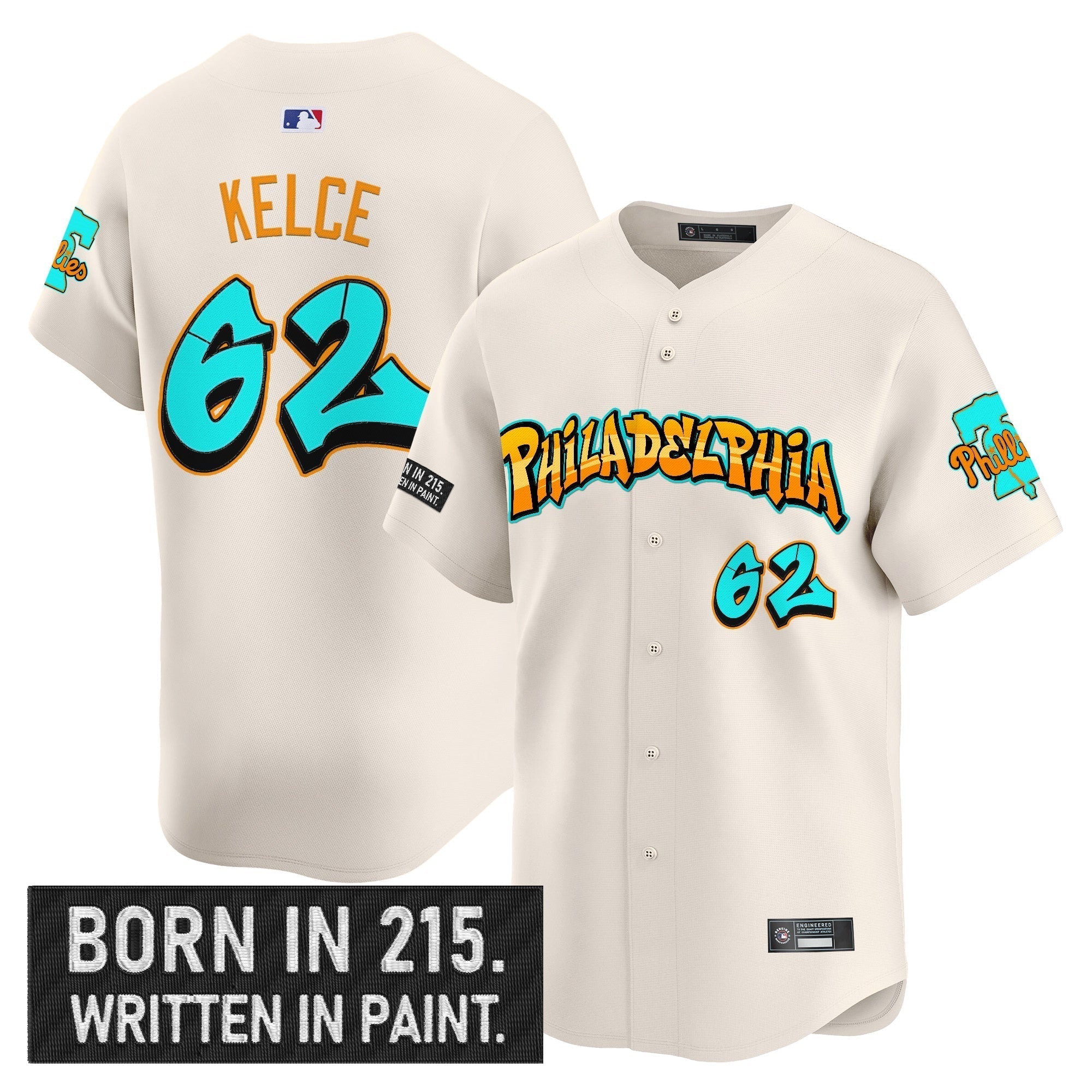 PHI 'Graffiti Broad Street Edition 'Vapor Premier Limited Jersey V2 - Stitched