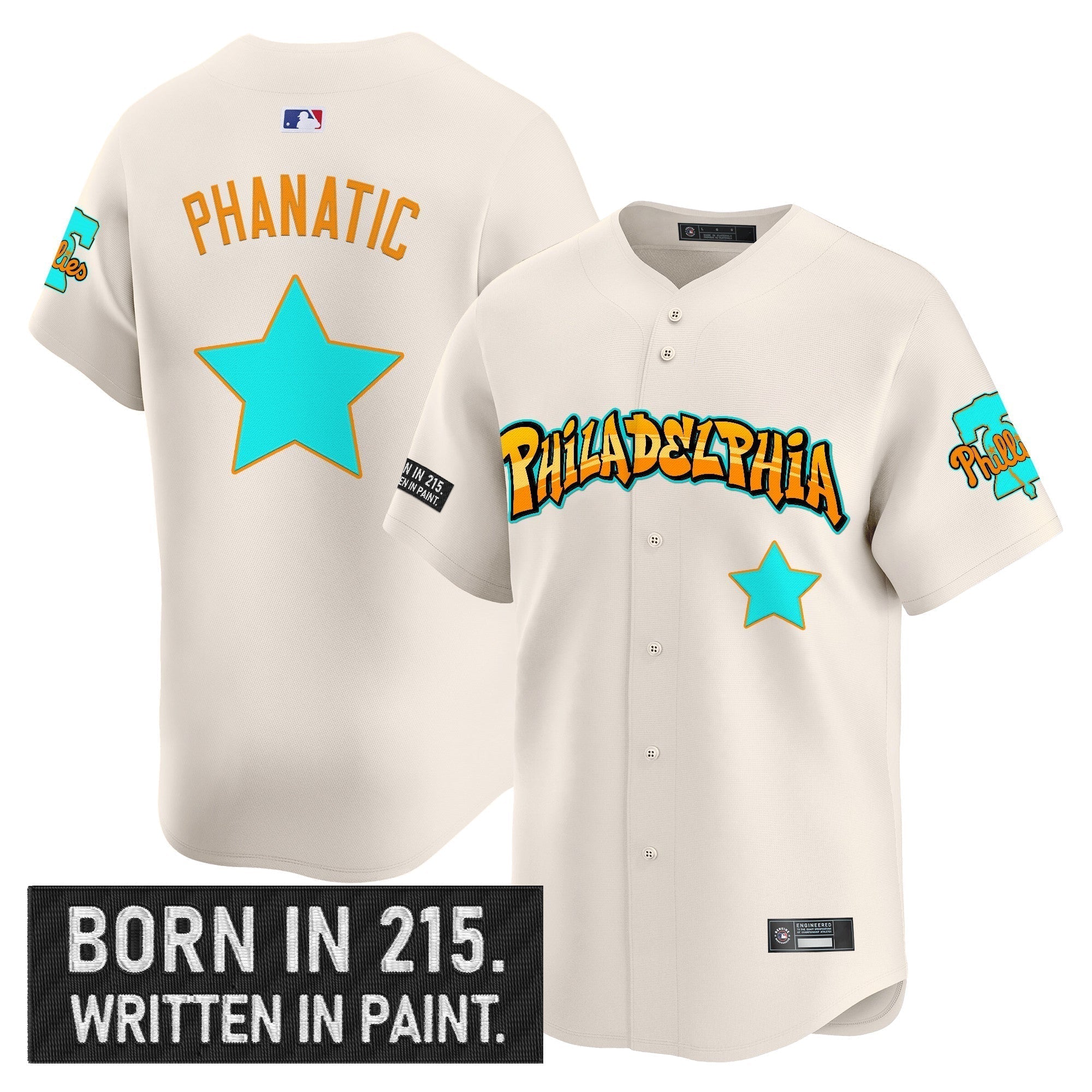 PHI 'Graffiti Broad Street Edition 'Vapor Premier Limited Jersey V2 - Stitched