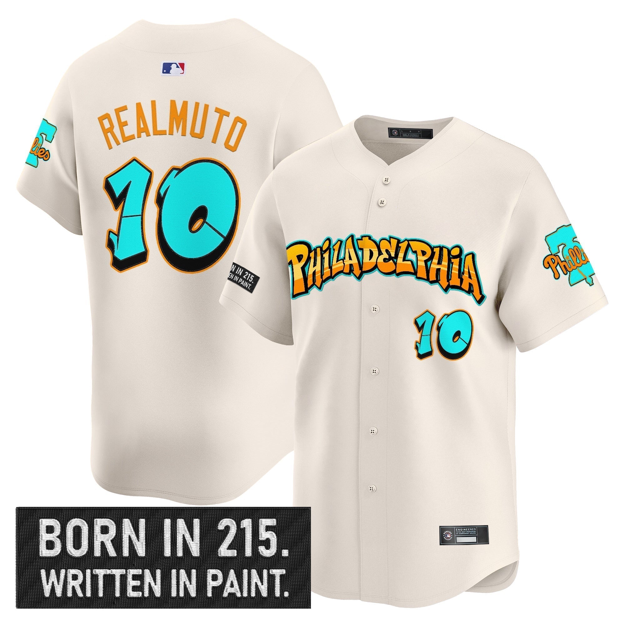 PHI 'Graffiti Broad Street Edition 'Vapor Premier Limited Jersey V2 - Stitched