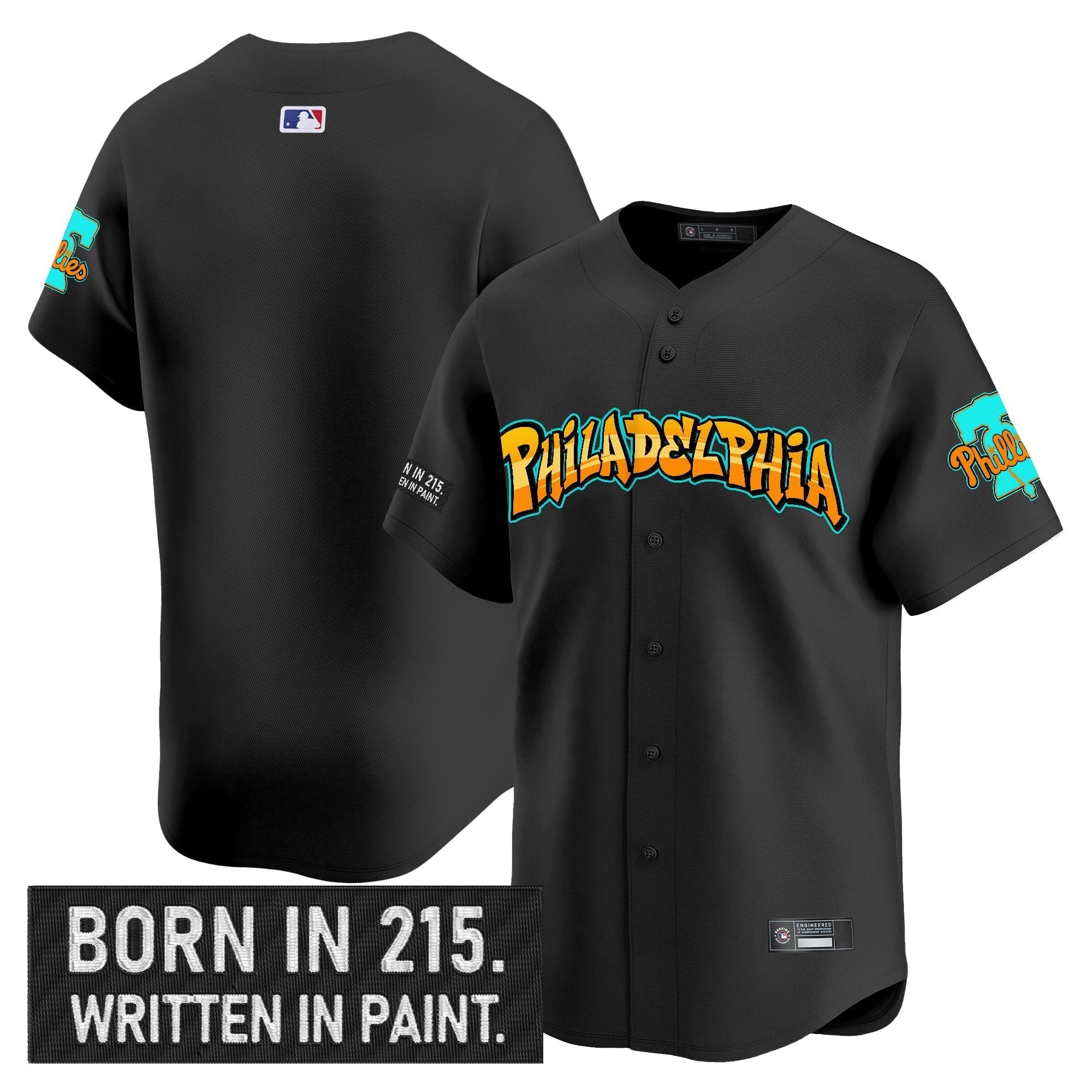 PHI 'Graffiti Broad Street Edition 'Vapor Premier Limited Jersey V2 - Stitched