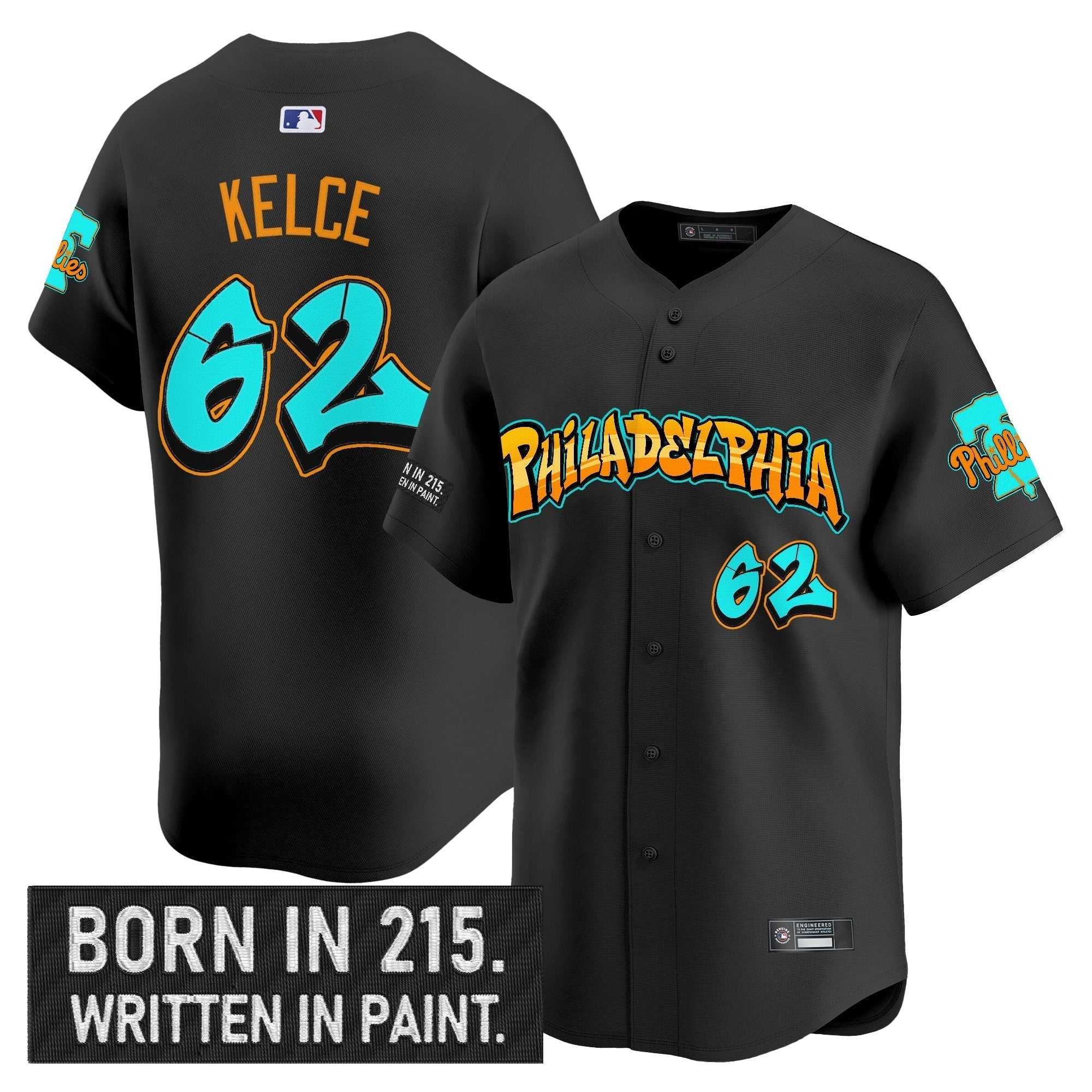 PHI 'Graffiti Broad Street Edition 'Vapor Premier Limited Jersey V2 - Stitched