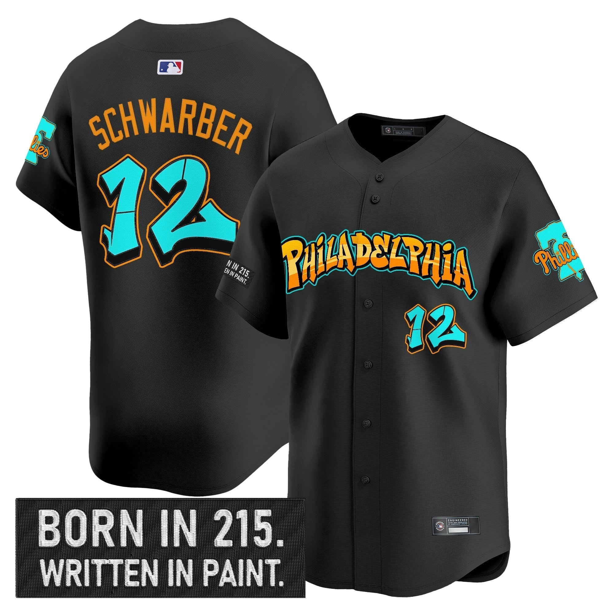 PHI 'Graffiti Broad Street Edition 'Vapor Premier Limited Jersey V2 - Stitched