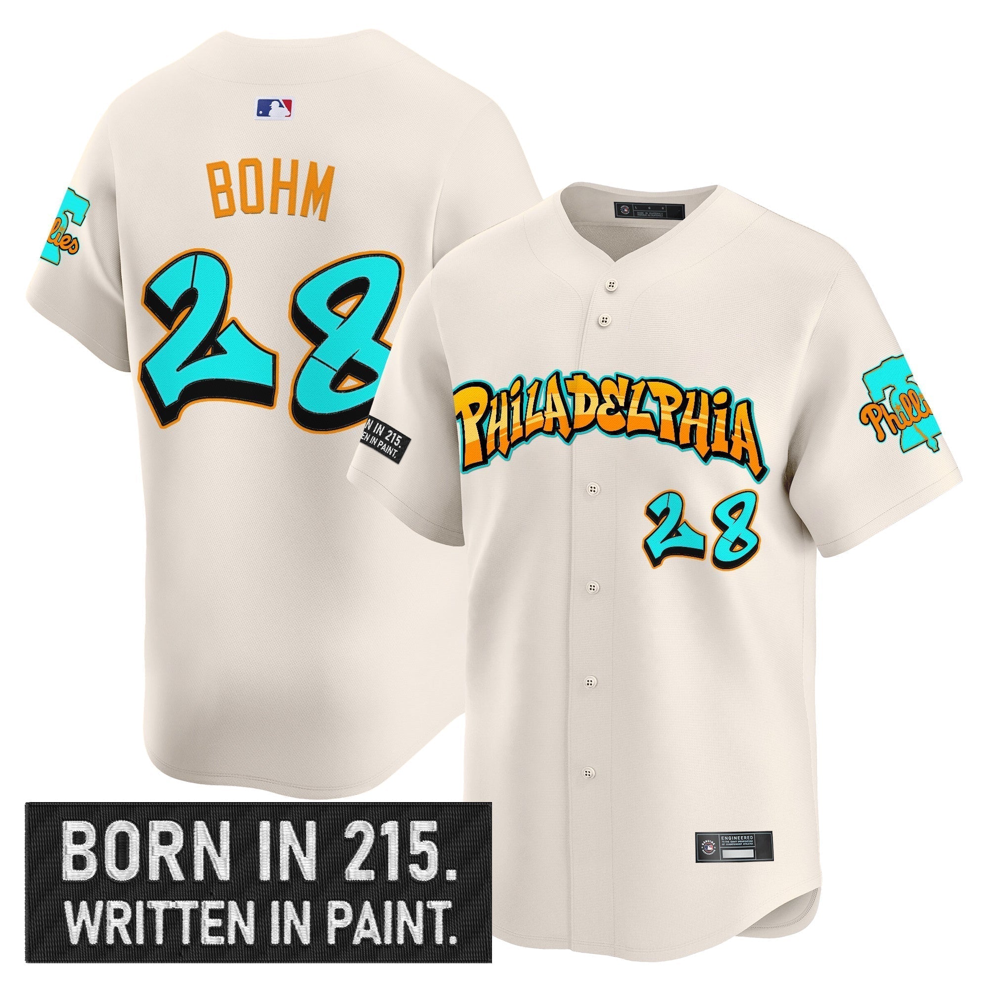 PHI 'Graffiti Broad Street Edition 'Vapor Premier Limited Jersey V2 - Stitched