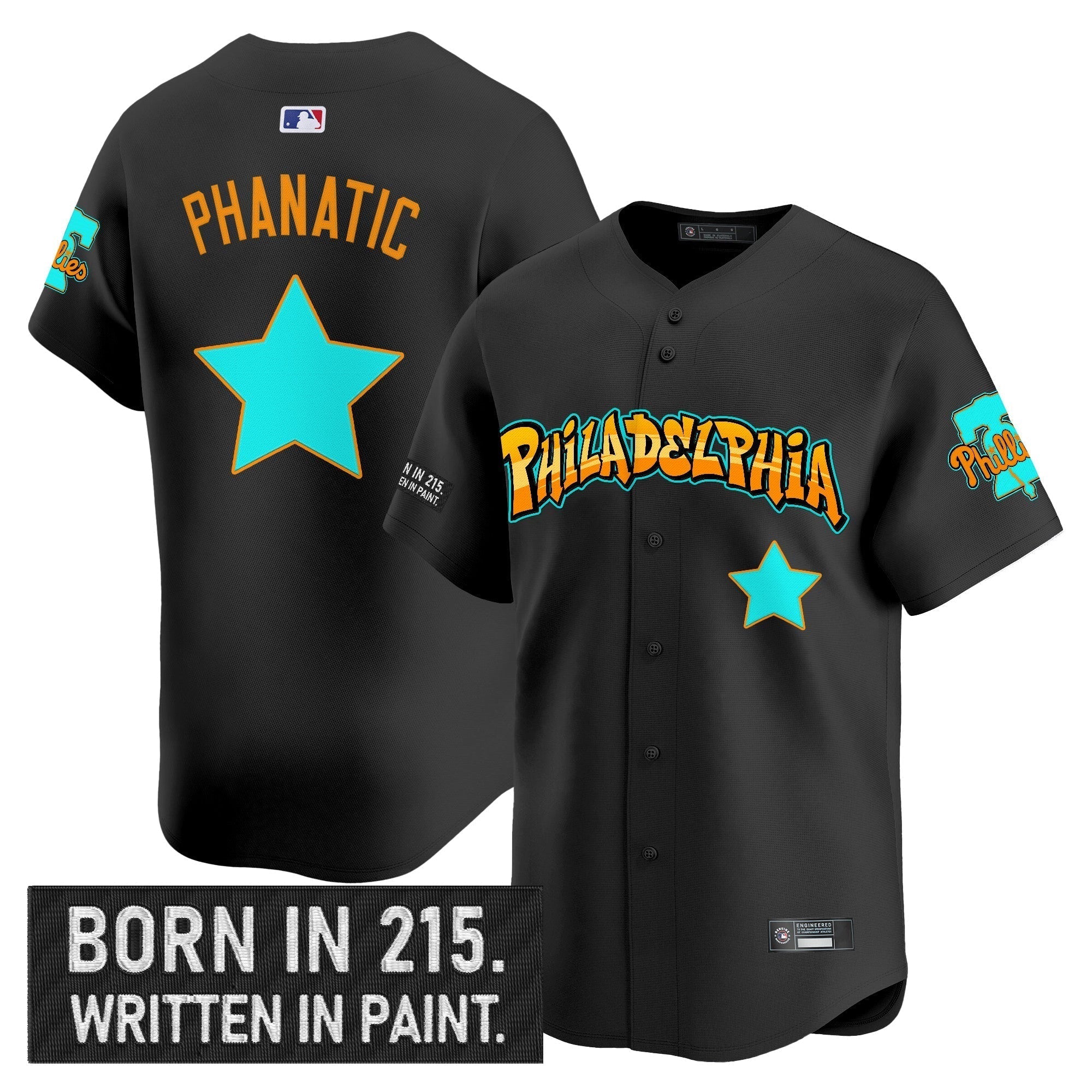 PHI 'Graffiti Broad Street Edition 'Vapor Premier Limited Jersey V2 - Stitched