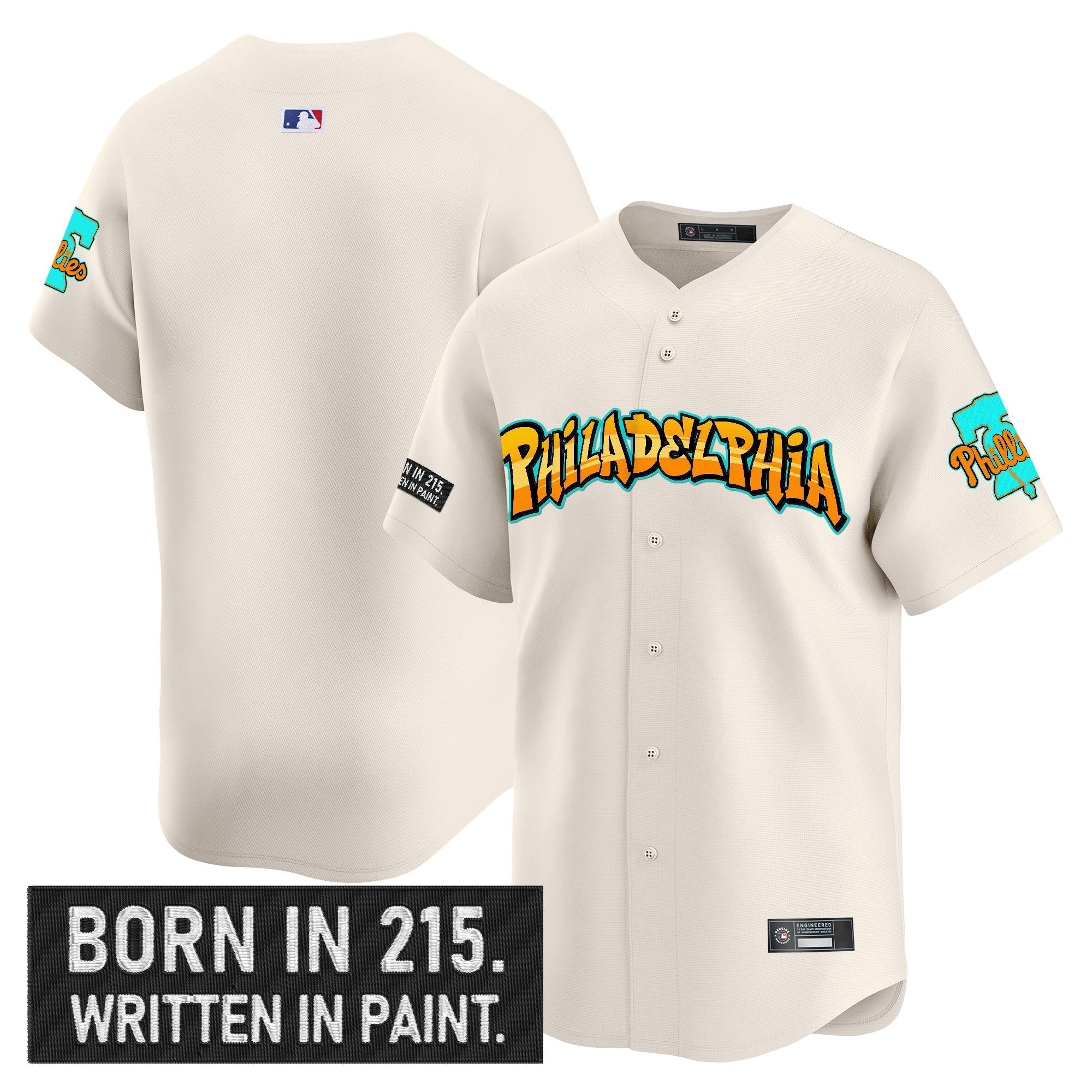 PHI 'Graffiti Broad Street Edition 'Vapor Premier Limited Jersey V2 - Stitched