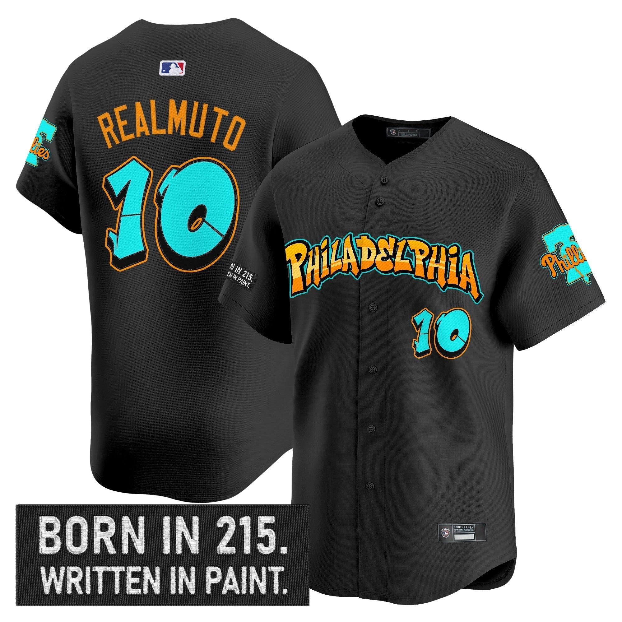 PHI 'Graffiti Broad Street Edition 'Vapor Premier Limited Jersey V2 - Stitched