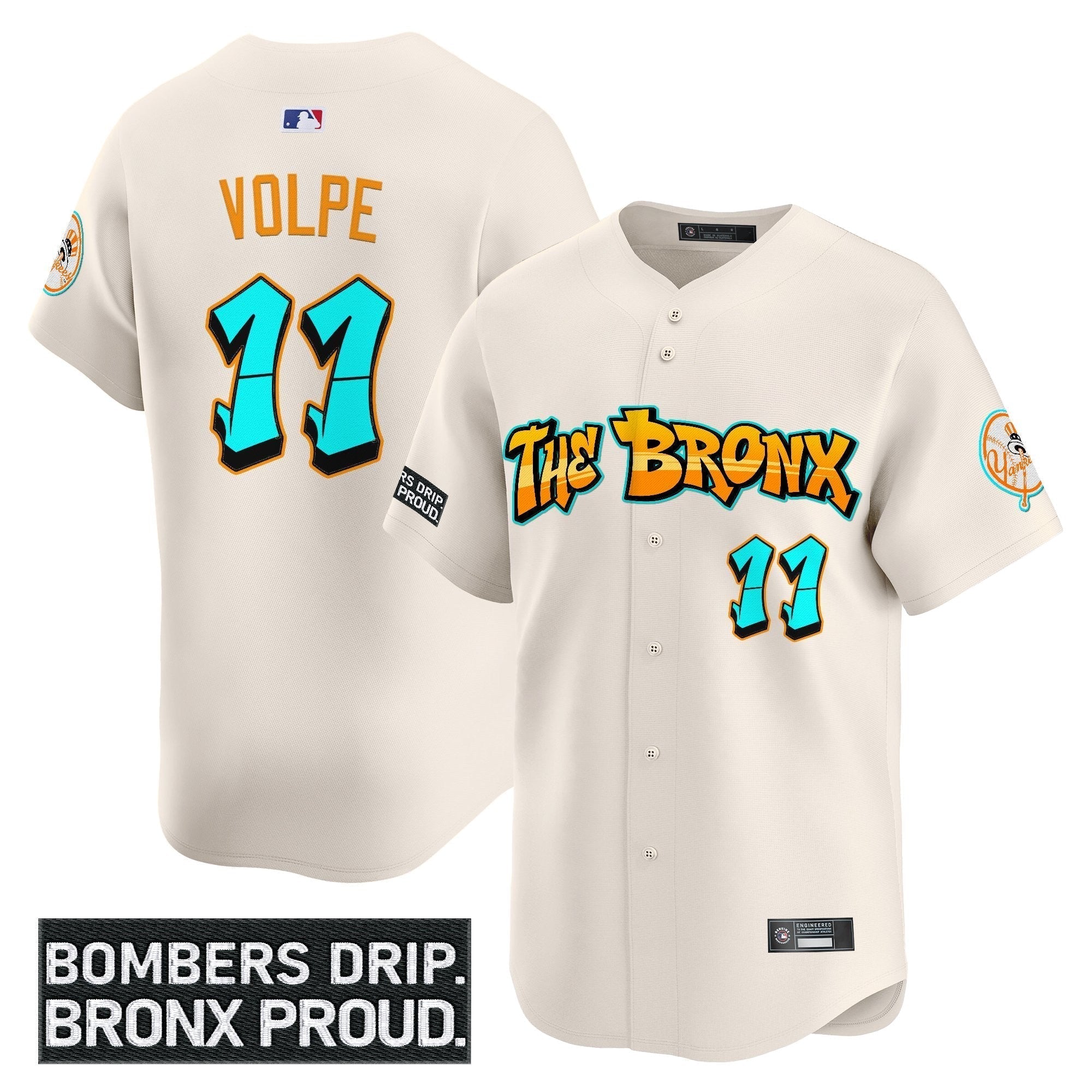 Yankees 'Graffiti Bronx Bombers Edition' Vapor Premier Limited Jersey - Stitched