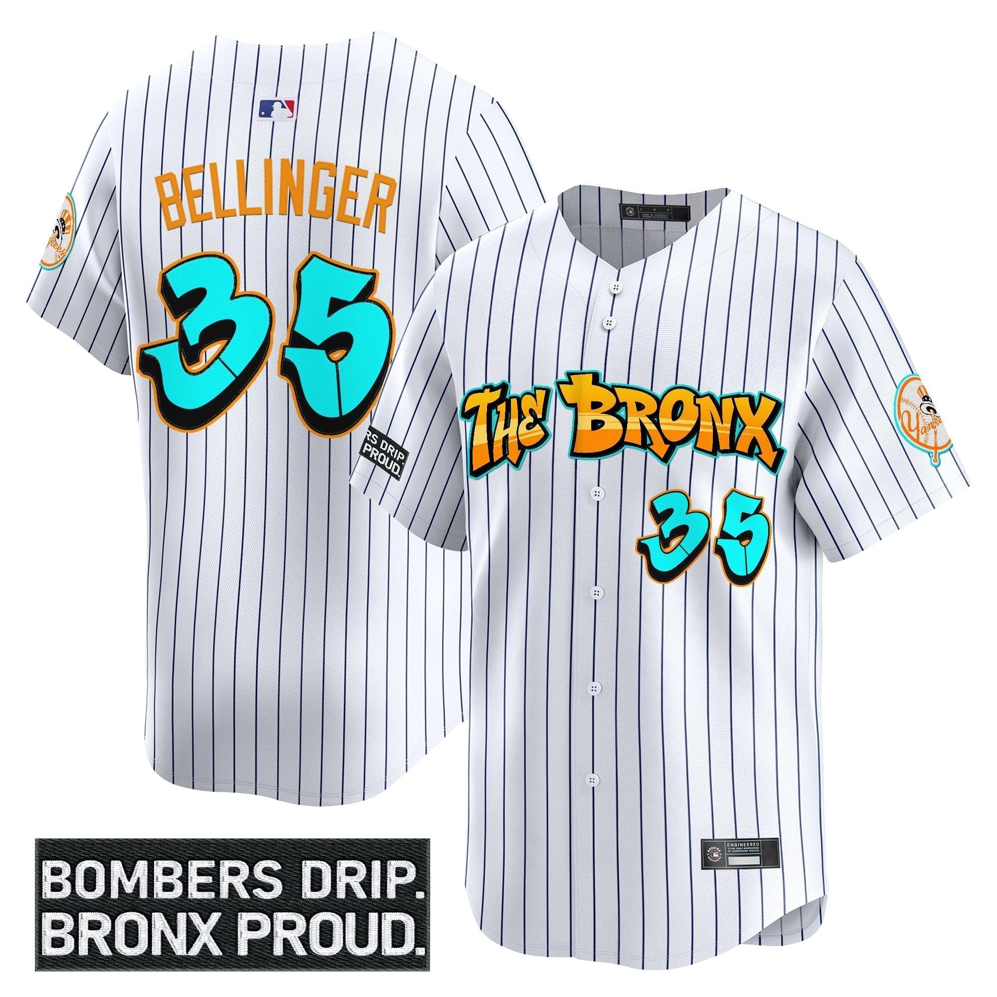 Yankees 'Graffiti Bronx Bombers Edition' Vapor Premier Limited Jersey - Stitched