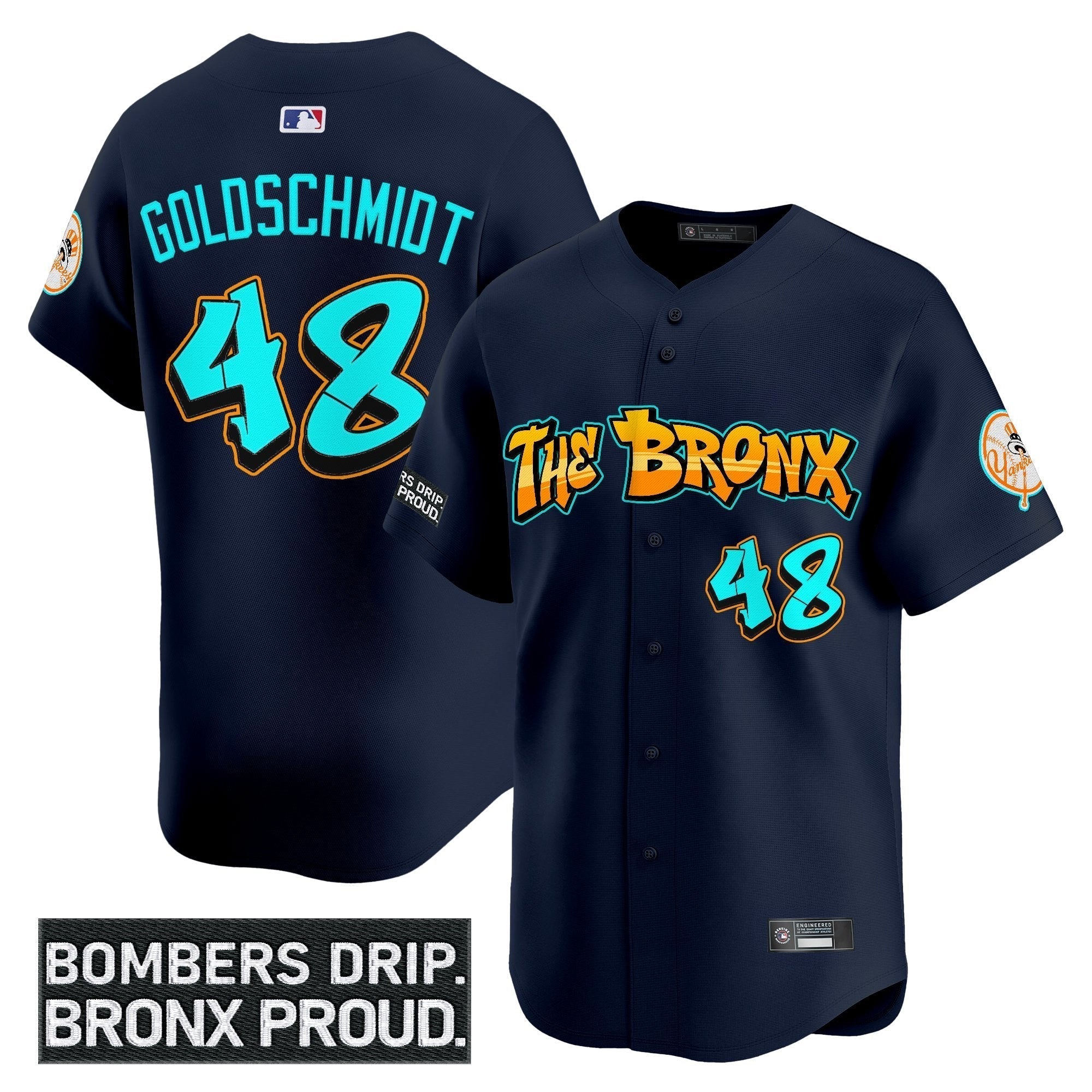 Yankees 'Graffiti Bronx Bombers Edition' Vapor Premier Limited Jersey - Stitched
