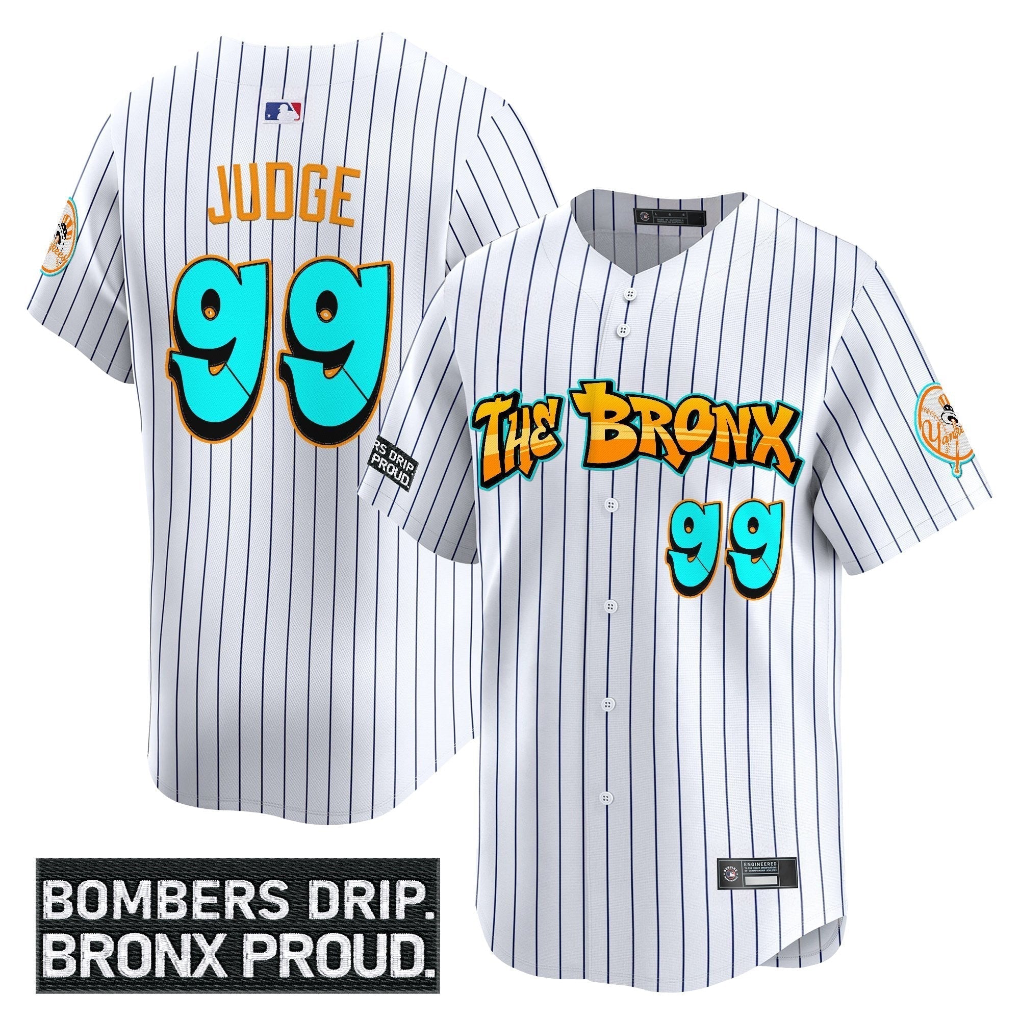 Yankees 'Graffiti Bronx Bombers Edition' Vapor Premier Limited Jersey - Stitched