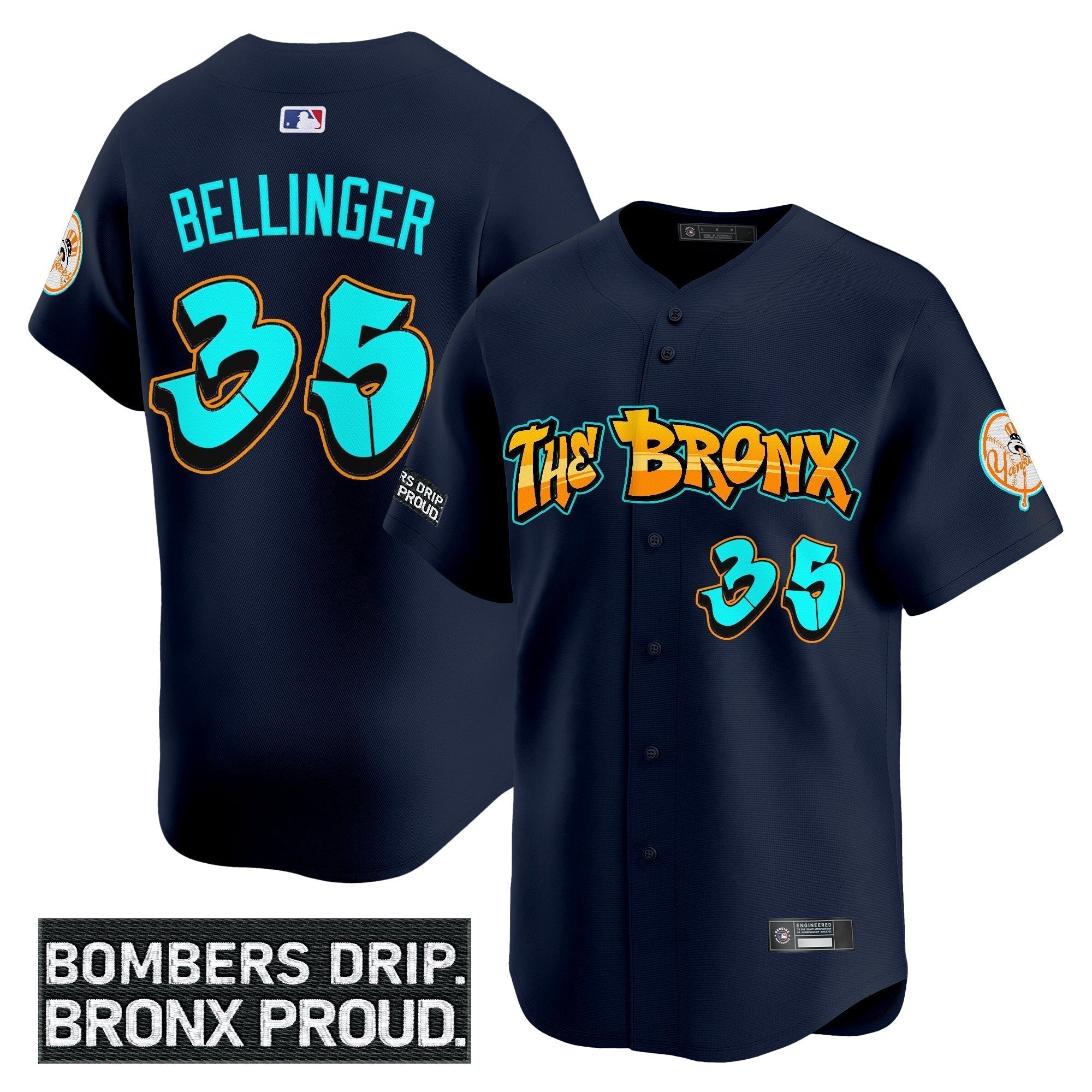 Yankees 'Graffiti Bronx Bombers Edition' Vapor Premier Limited Jersey - Stitched