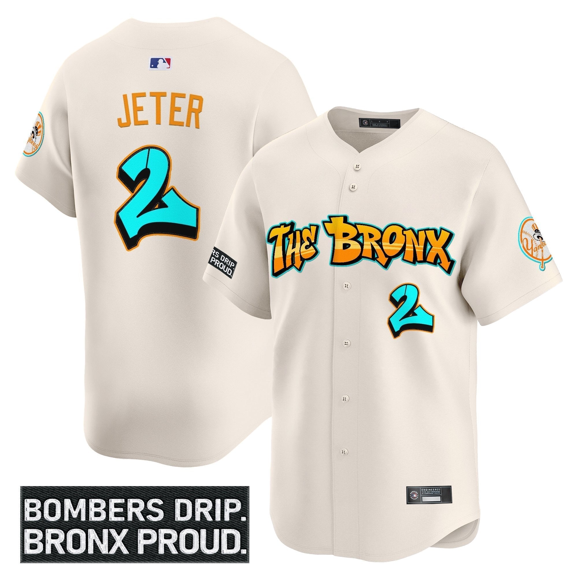 Yankees 'Graffiti Bronx Bombers Edition' Vapor Premier Limited Jersey - Stitched