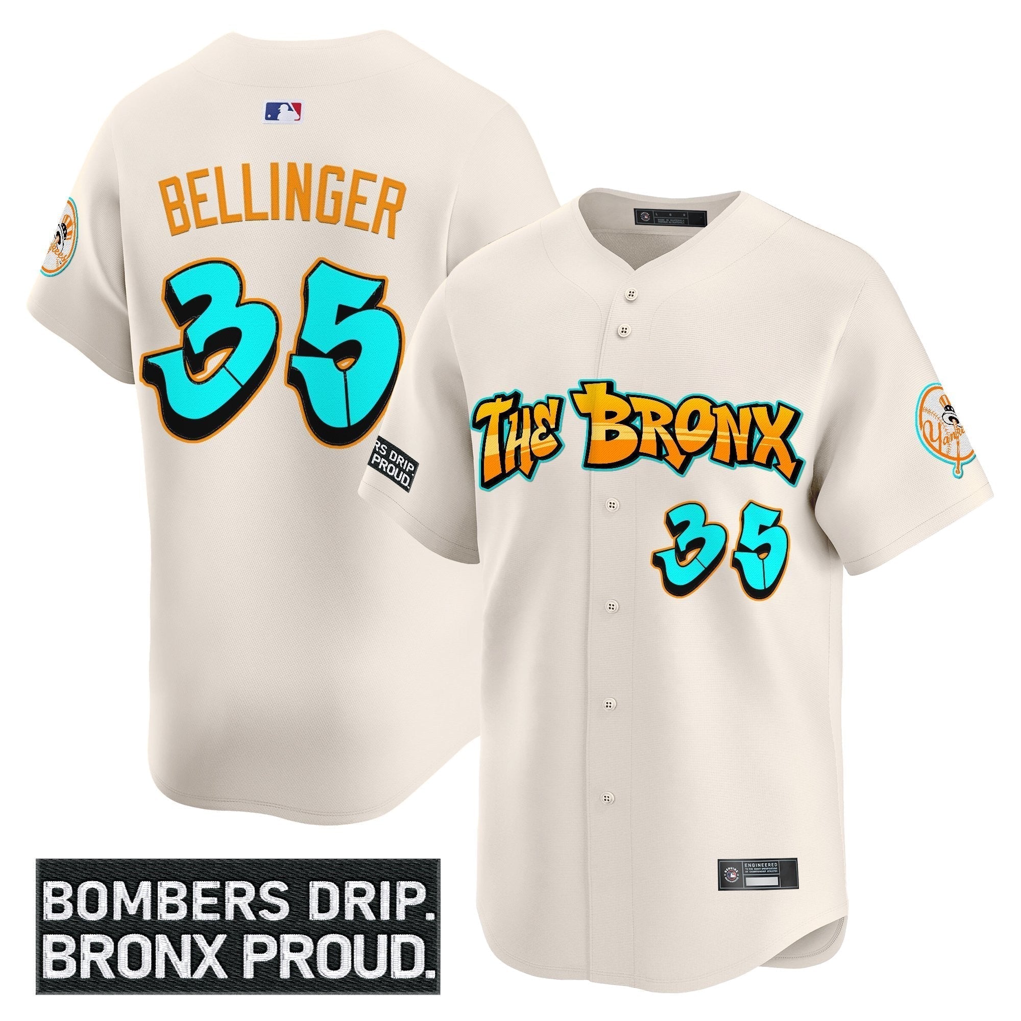 Yankees 'Graffiti Bronx Bombers Edition' Vapor Premier Limited Jersey - Stitched
