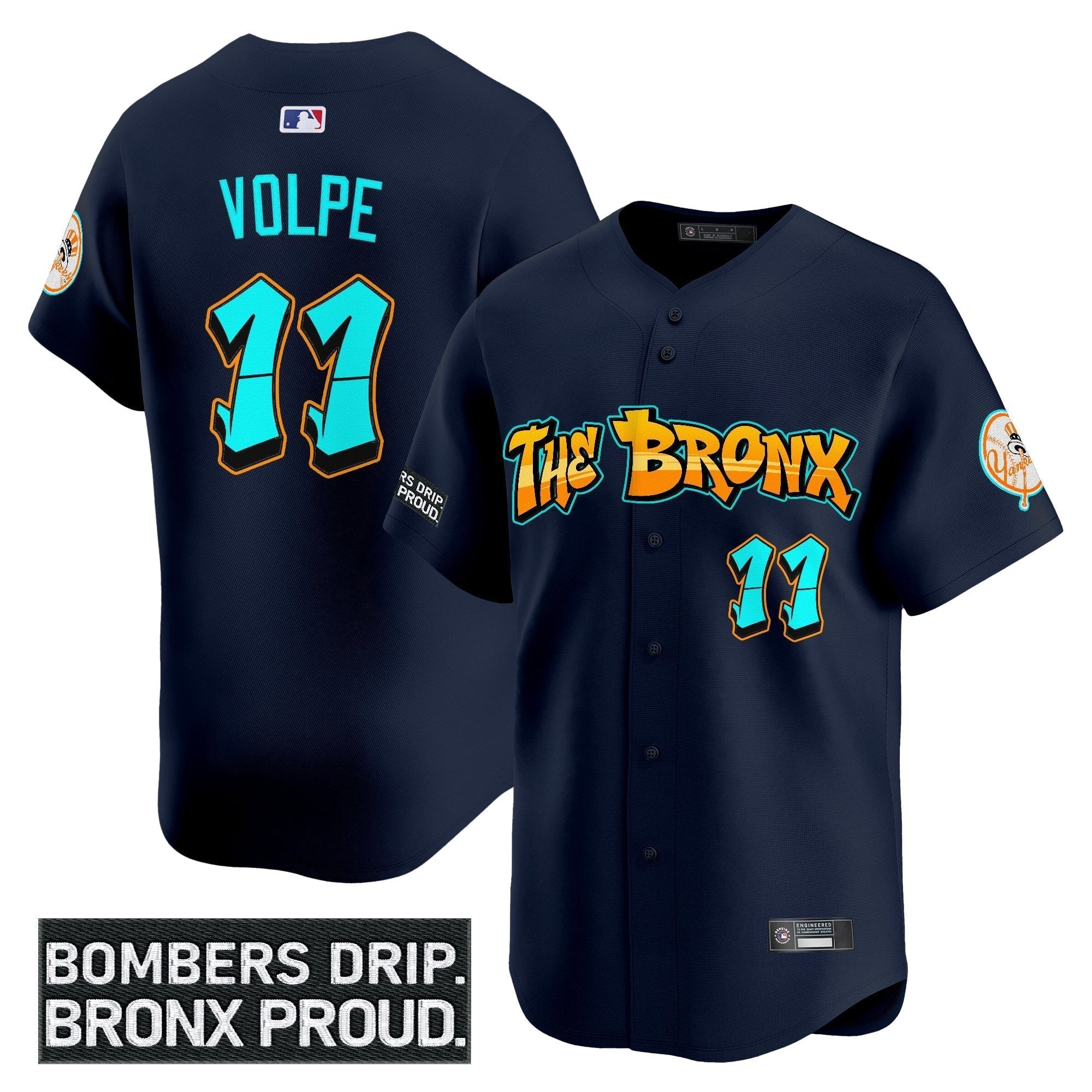 Yankees 'Graffiti Bronx Bombers Edition' Vapor Premier Limited Jersey - Stitched