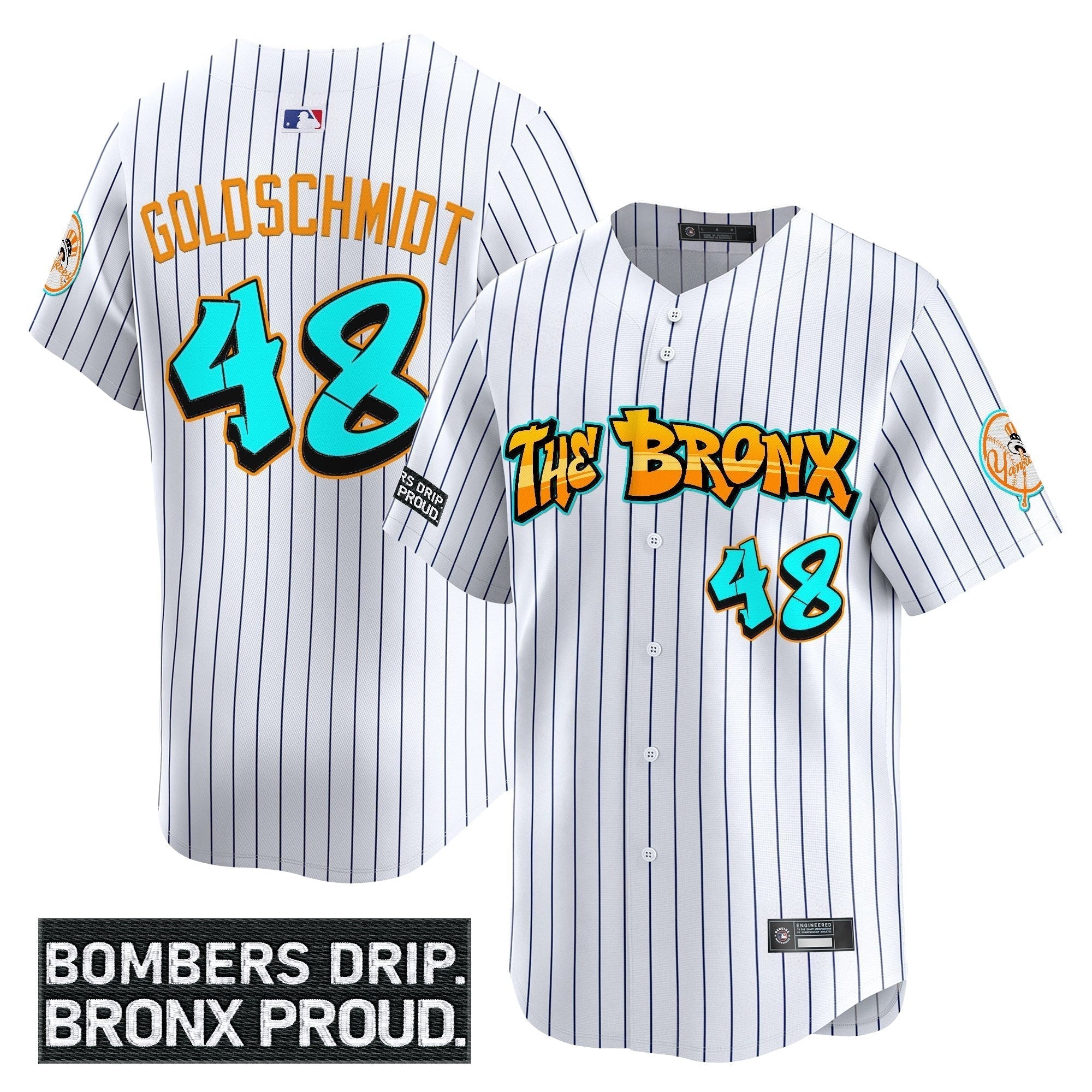 Yankees 'Graffiti Bronx Bombers Edition' Vapor Premier Limited Jersey - Stitched