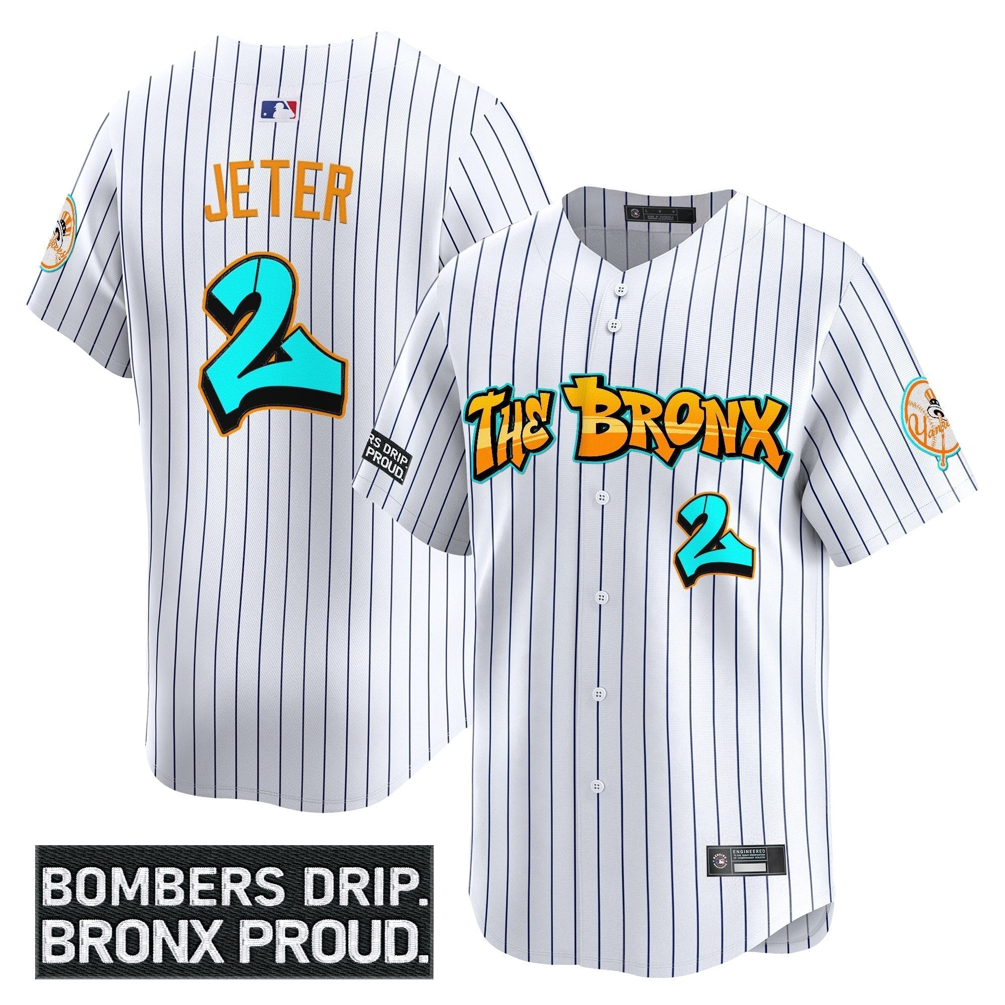 Yankees 'Graffiti Bronx Bombers Edition' Vapor Premier Limited Jersey - Stitched