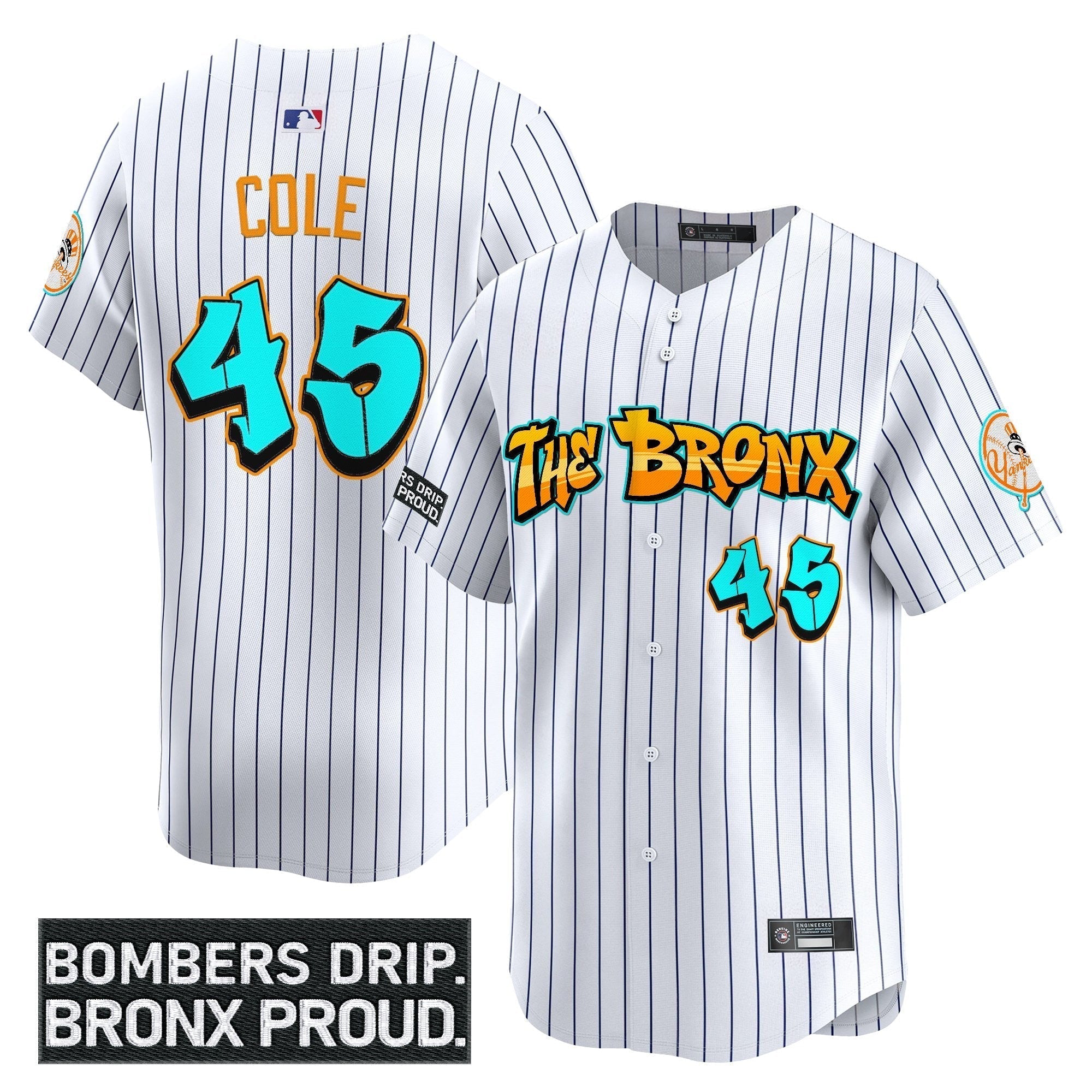 Yankees 'Graffiti Bronx Bombers Edition' Vapor Premier Limited Jersey - Stitched