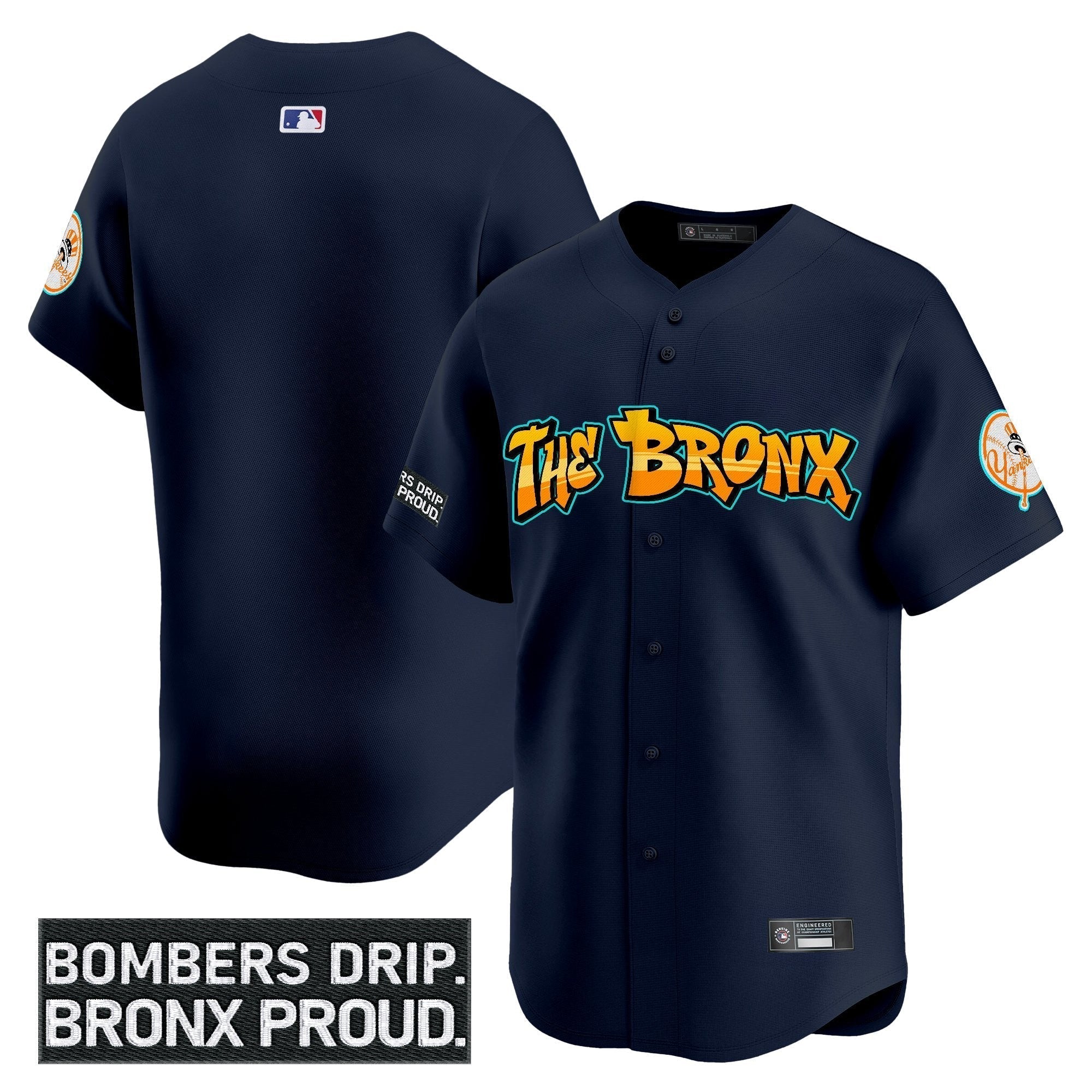 Yankees 'Graffiti Bronx Bombers Edition' Vapor Premier Limited Jersey - Stitched