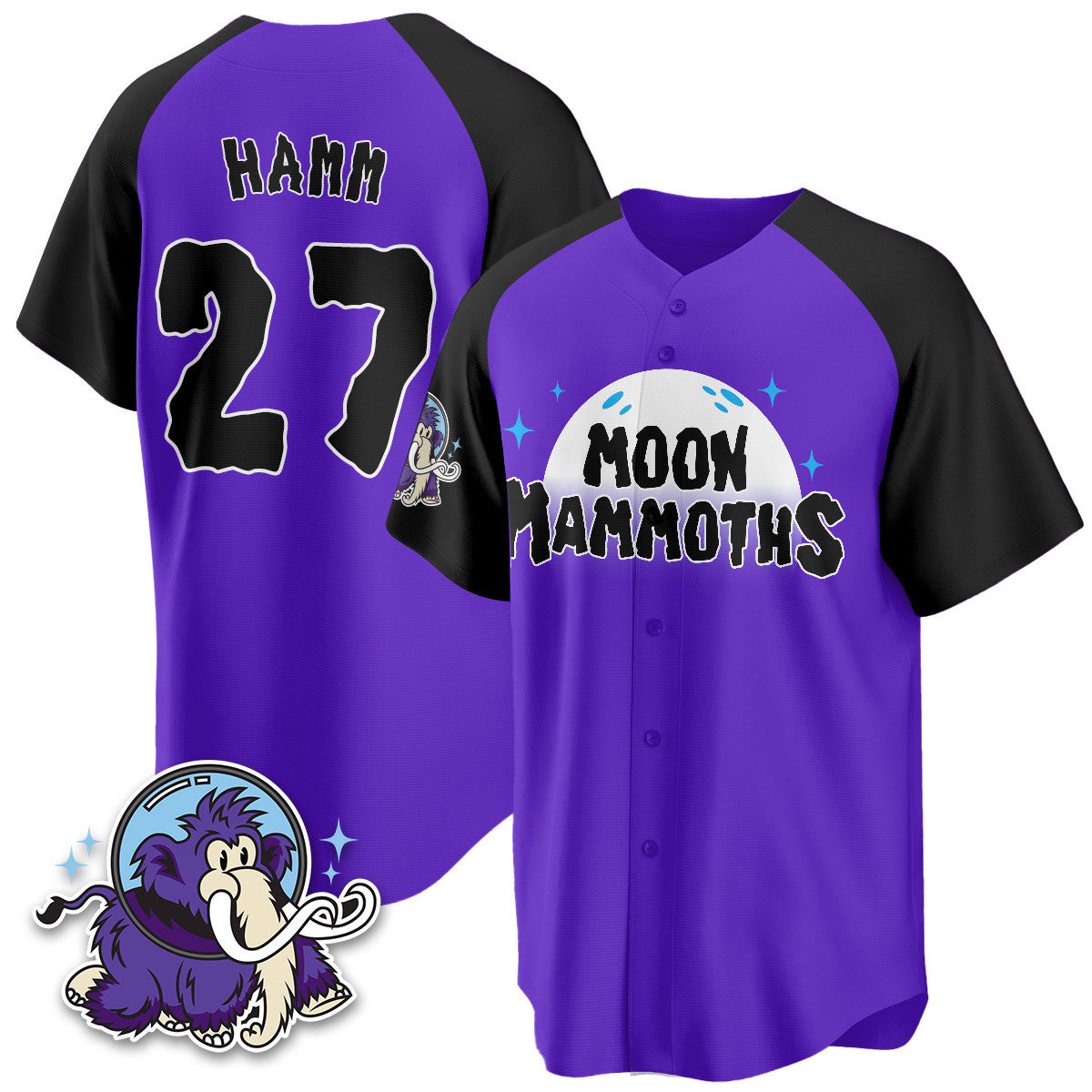 Erie SeaWolves 2025 Moon Mammoths Alternate Jersey - Stitched