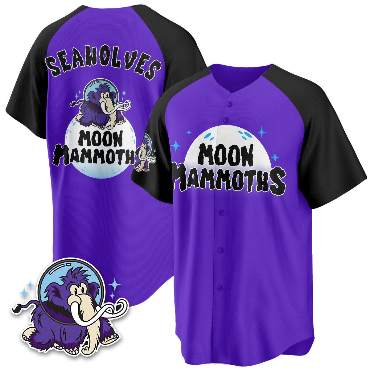 Erie SeaWolves 2025 Moon Mammoths Alternate Jersey - Stitched