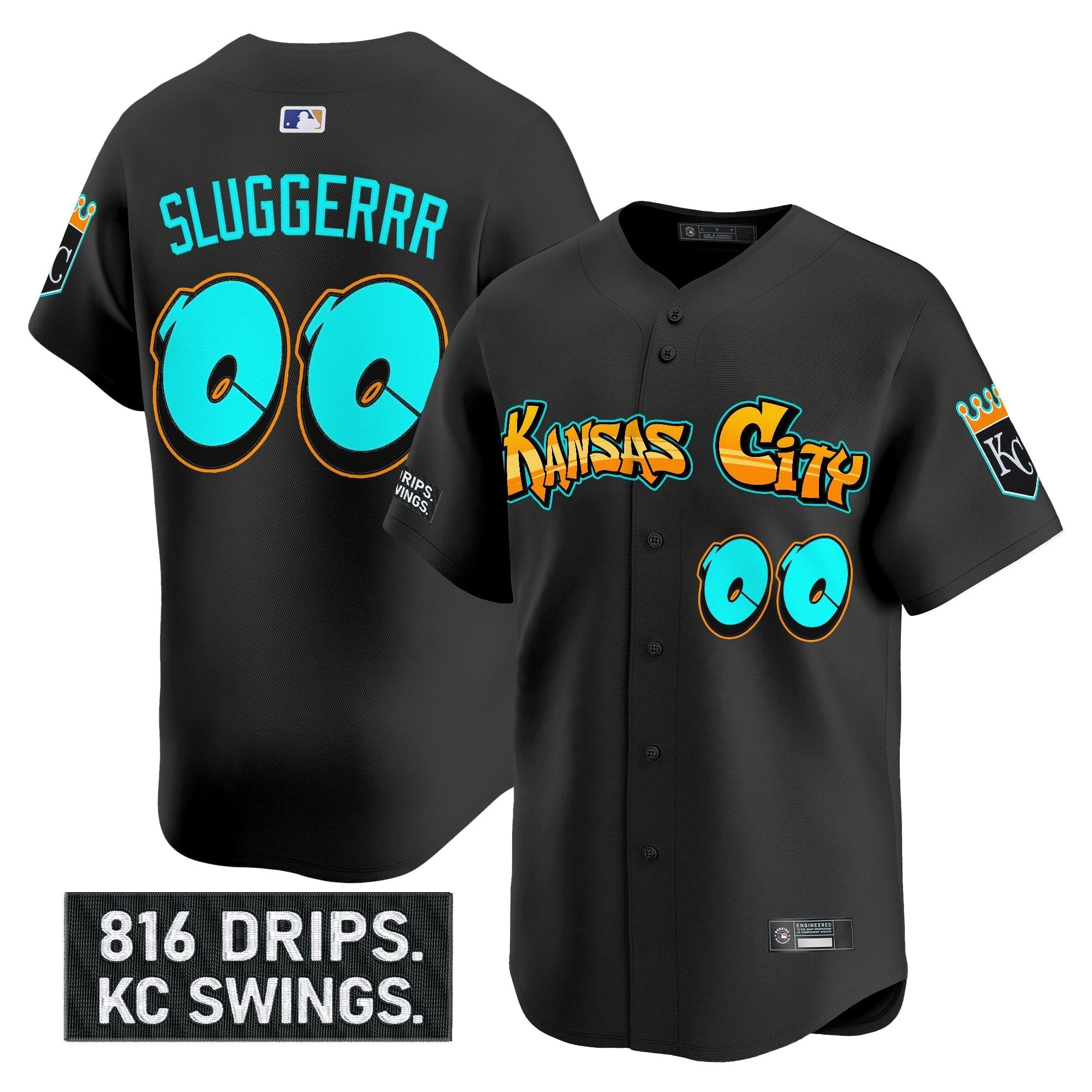 KC 'Graffiti Crown Drop Edition' Vapor Premier Limited Jersey - Stitched