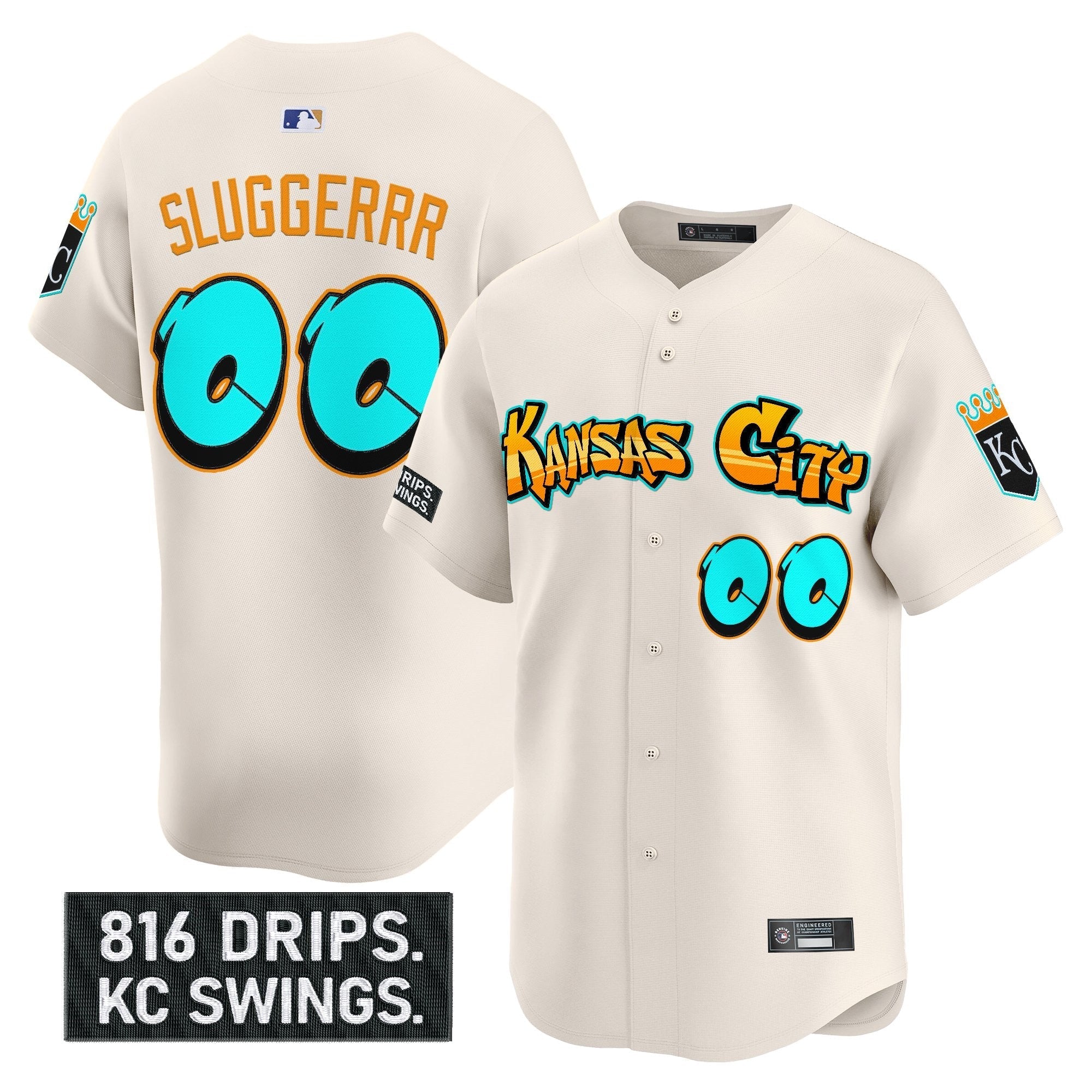 KC 'Graffiti Crown Drop Edition' Vapor Premier Limited Jersey - Stitched